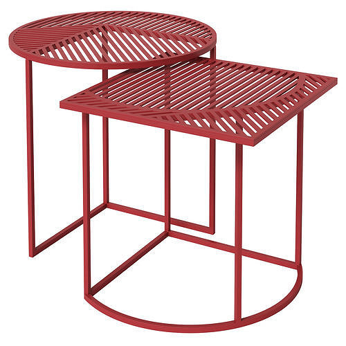 Pool Studio Petite Friture ISO outdoor side tables 3D model