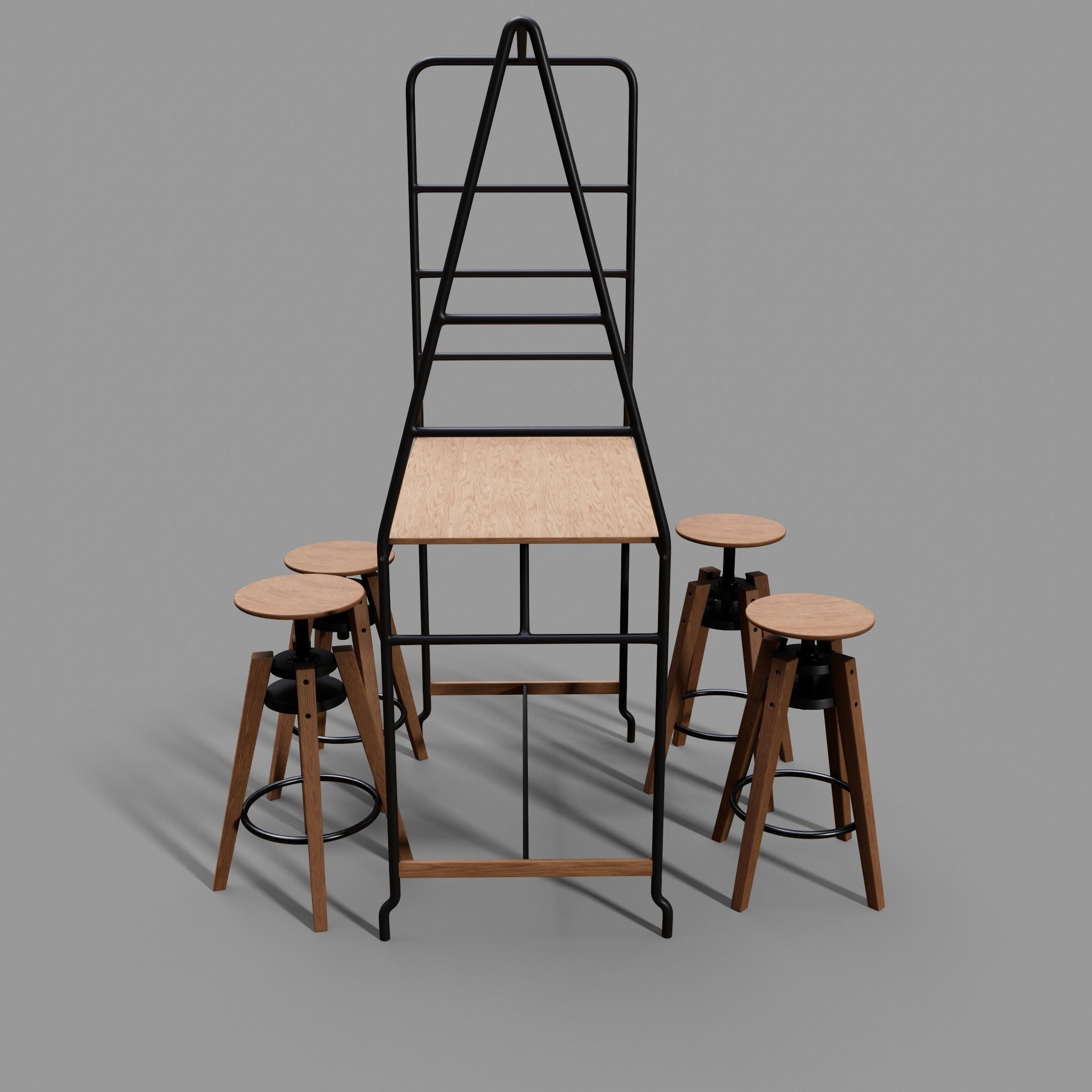 Dalfred Table Low-poly 3D model_12