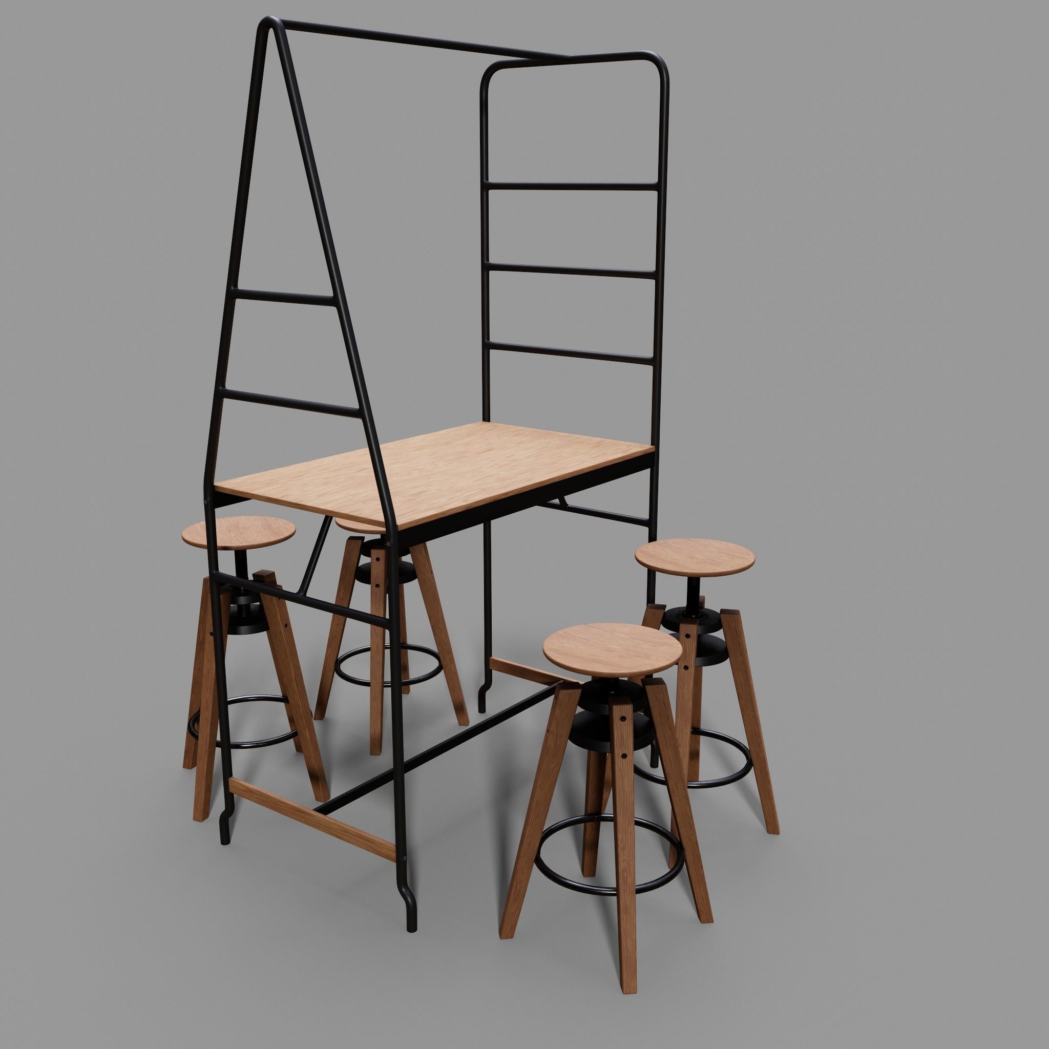 Dalfred Table Low-poly 3D model_11