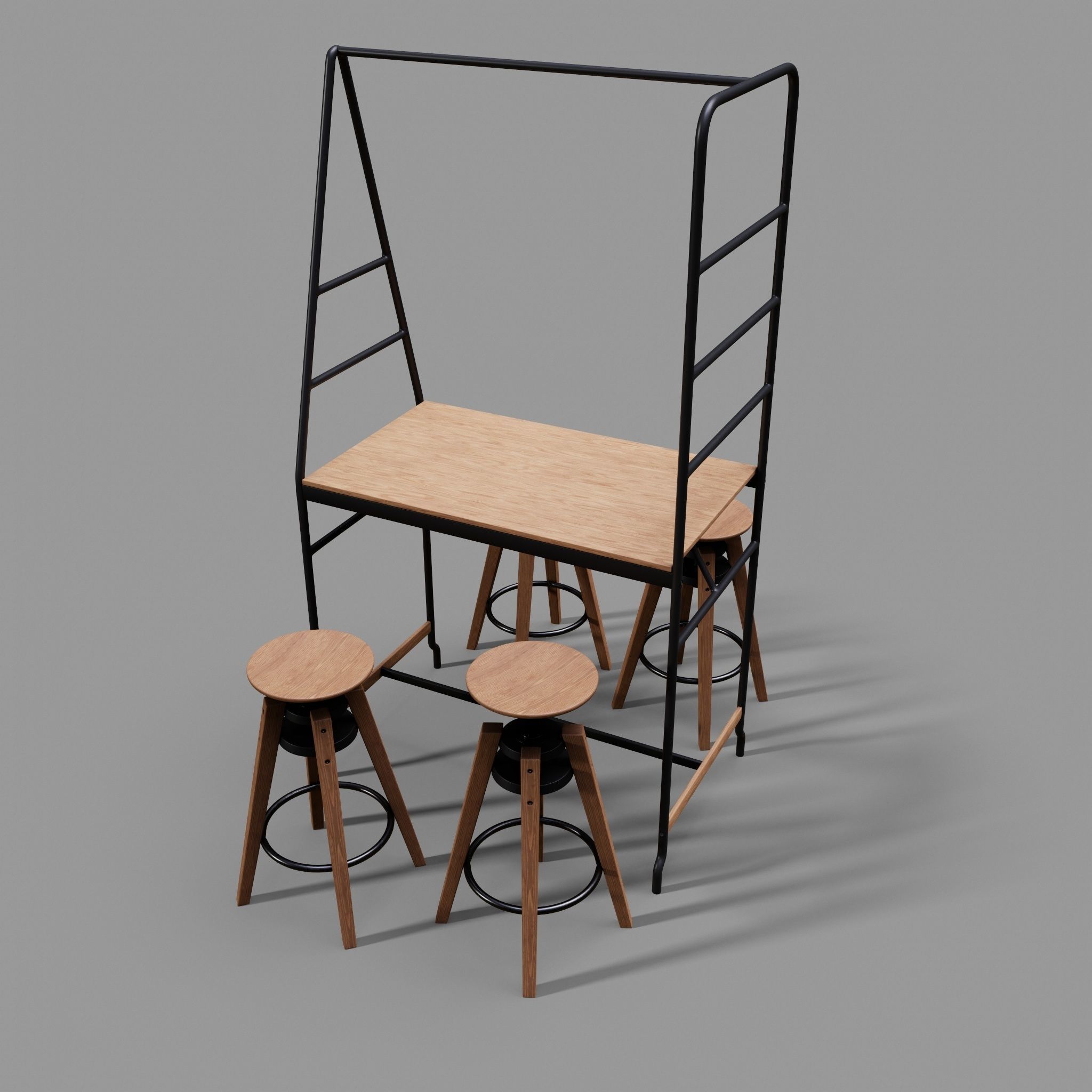 Dalfred Table Low-poly 3D model_10