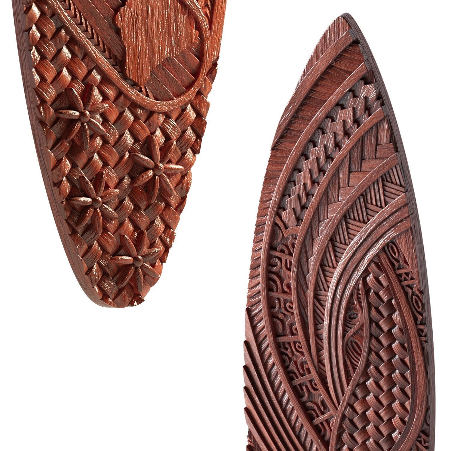 surfing board 3D model_2