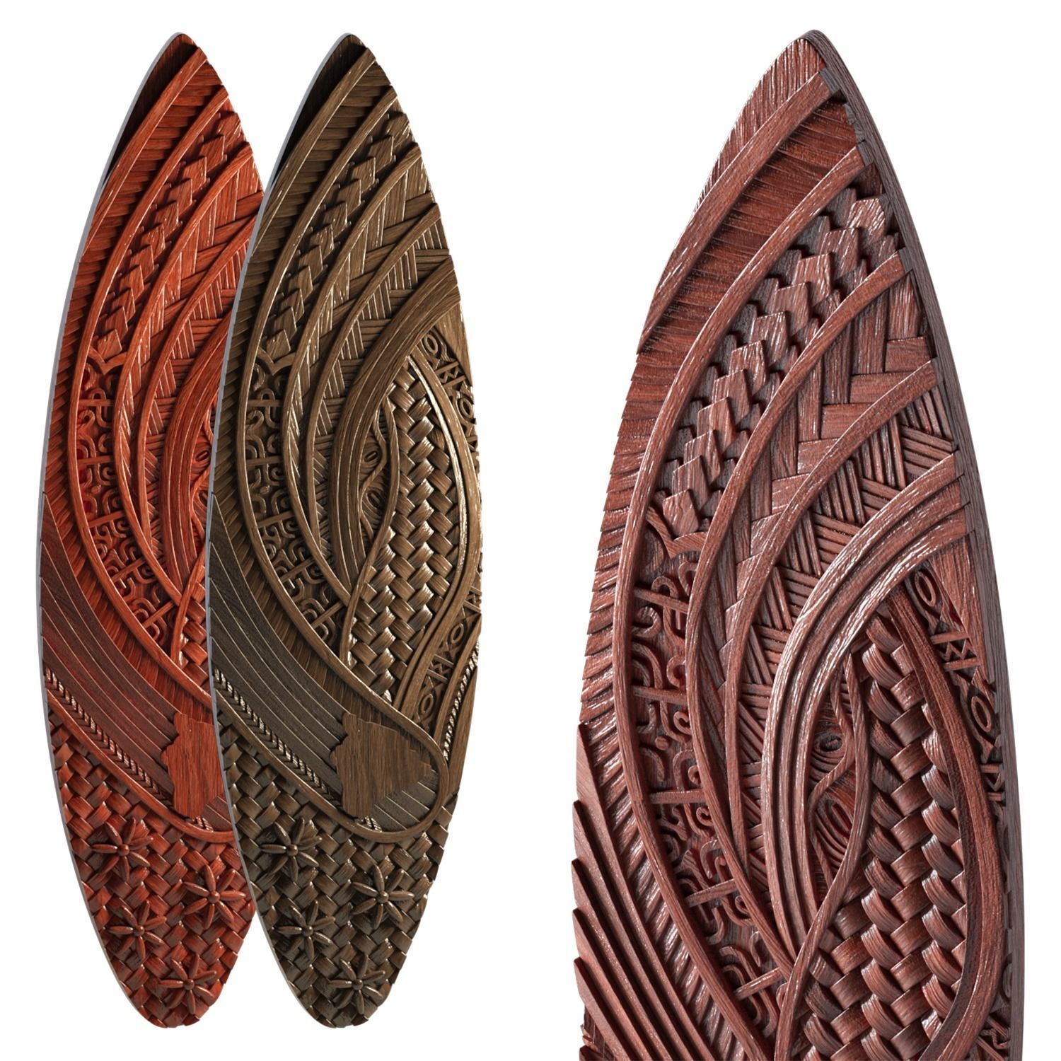 surfing board 3D model_4