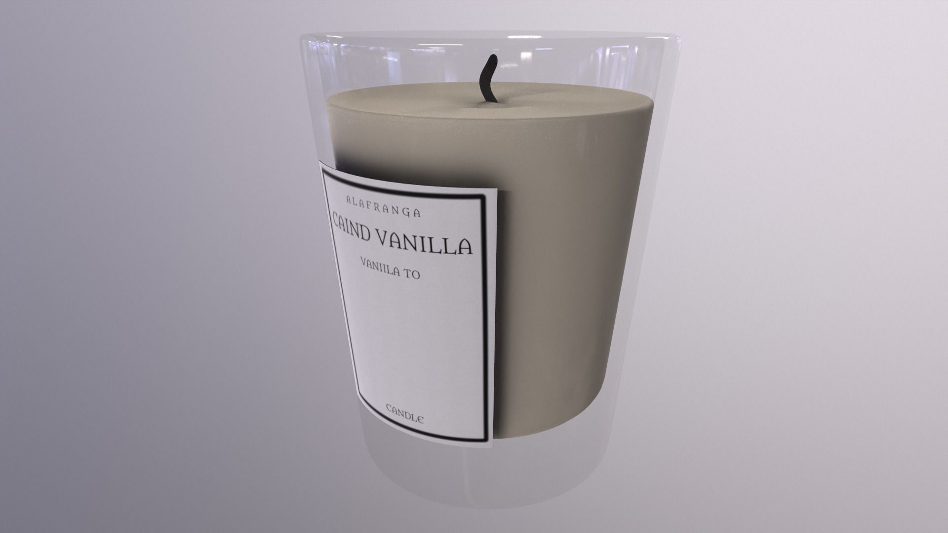 Candles and candleholders-Scented Candle-PBR 3D MODEL 3D model_2