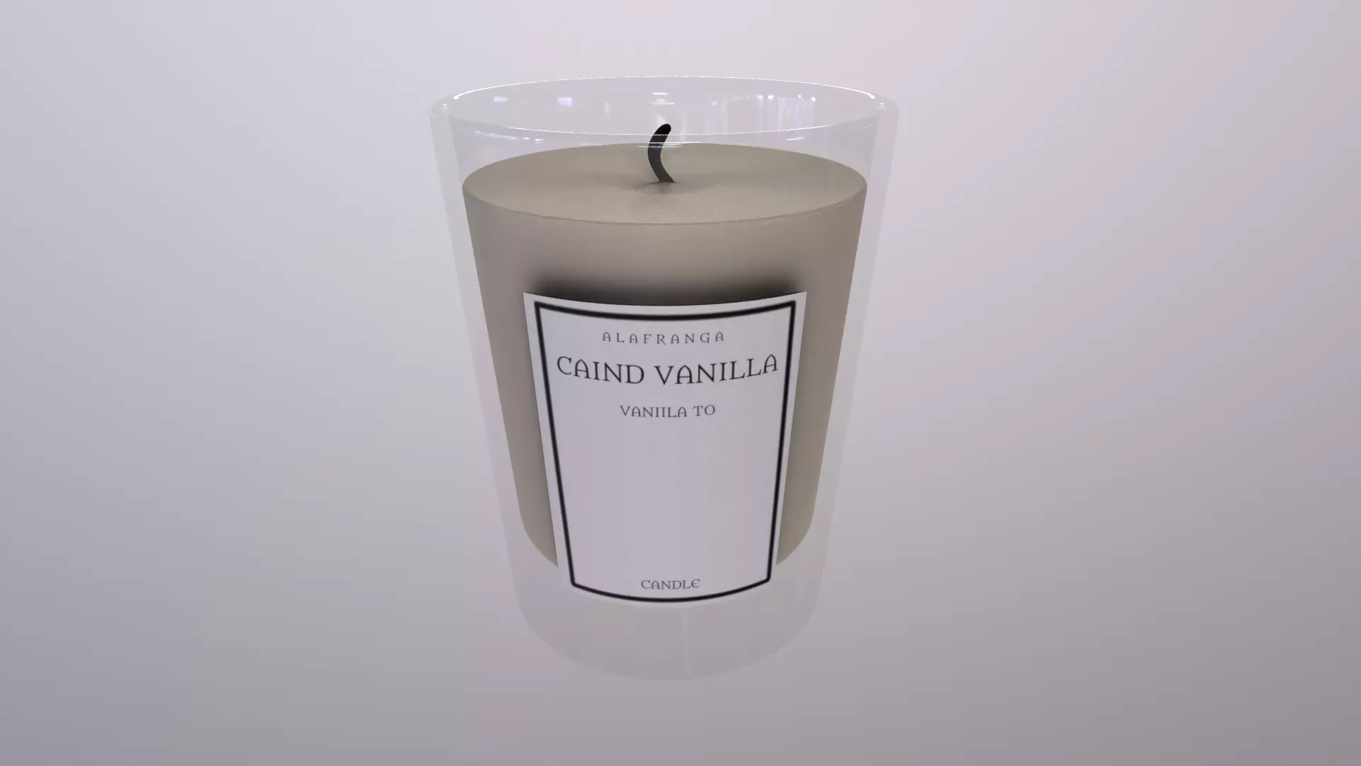 Candles and candleholders-Scented Candle-PBR 3D MODEL 3D model_0