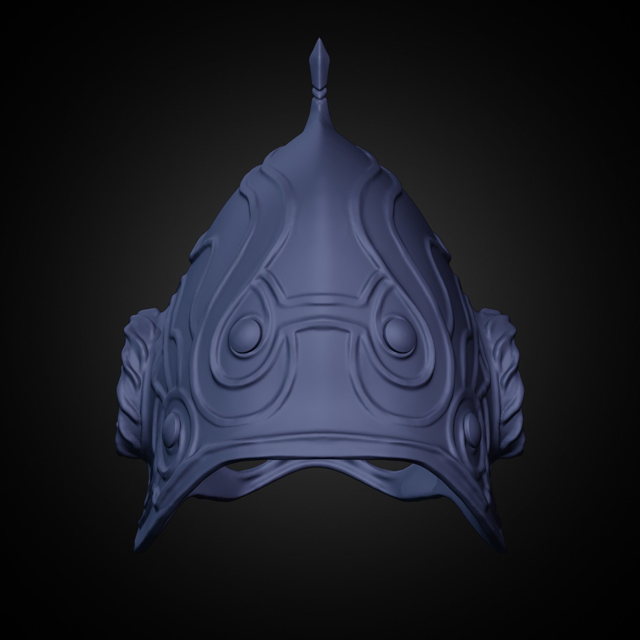 Dark Souls Royal Helm for Cosplay 3D print model_24