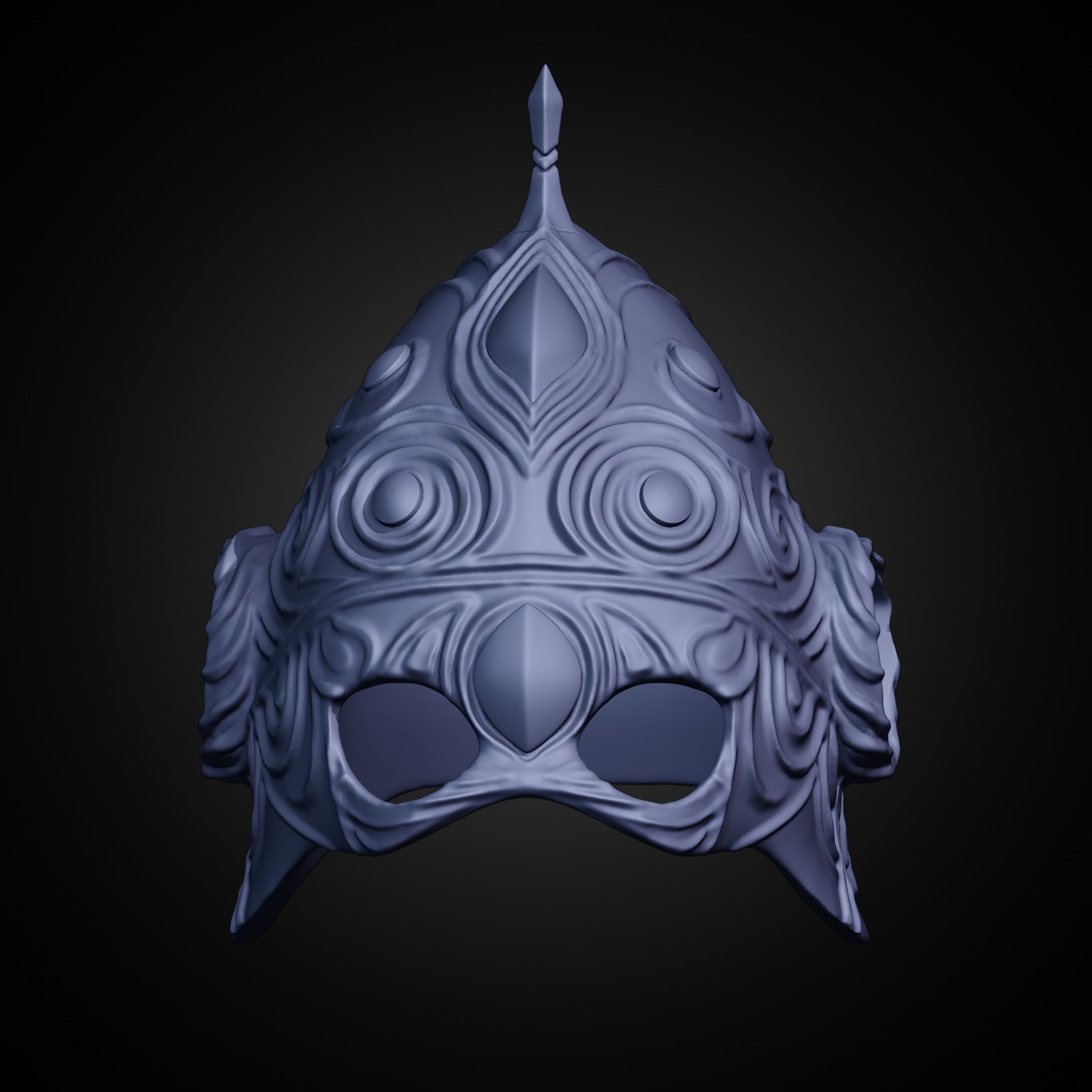 Dark Souls Royal Helm for Cosplay 3D print model_22