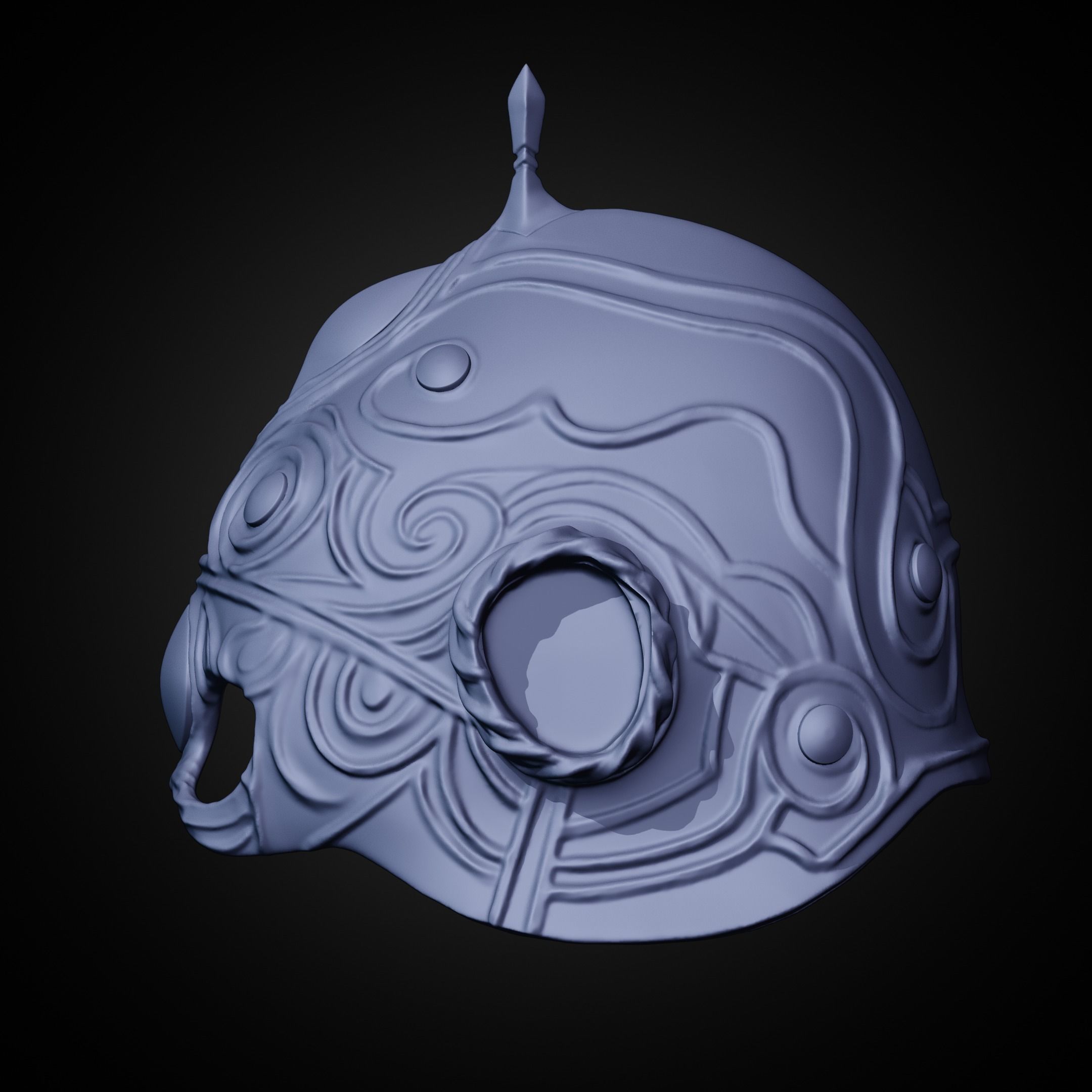 Dark Souls Royal Helm for Cosplay 3D print model_23