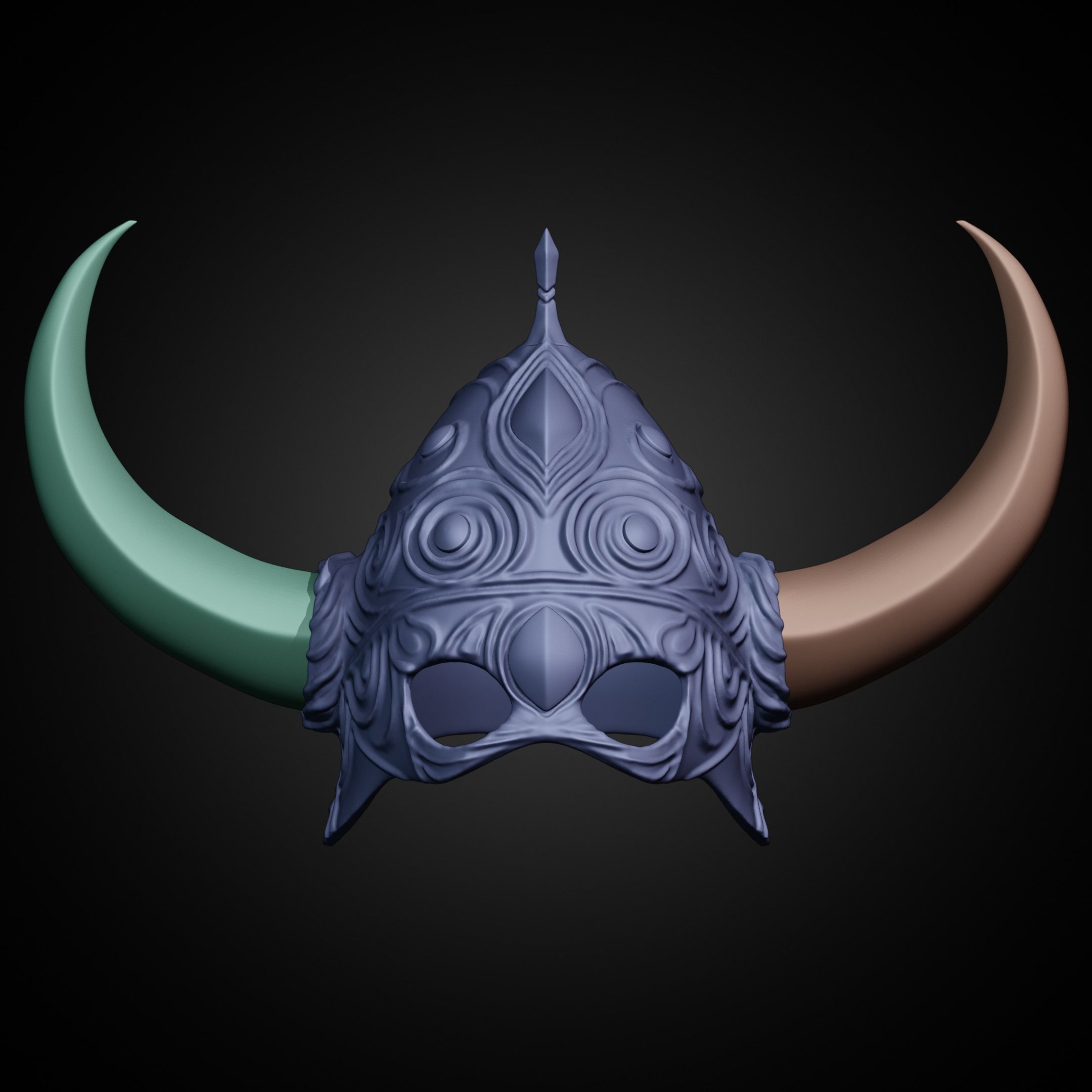 Dark Souls Royal Helm for Cosplay 3D print model_18