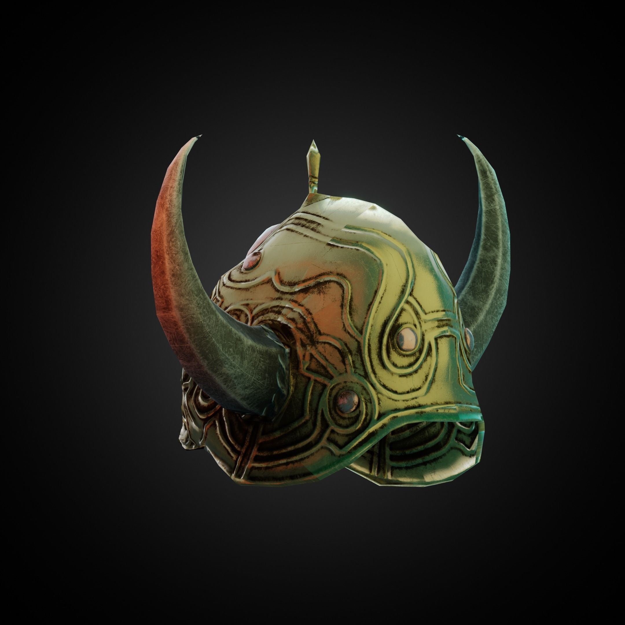 Dark Souls Royal Helm for Cosplay 3D print model_4