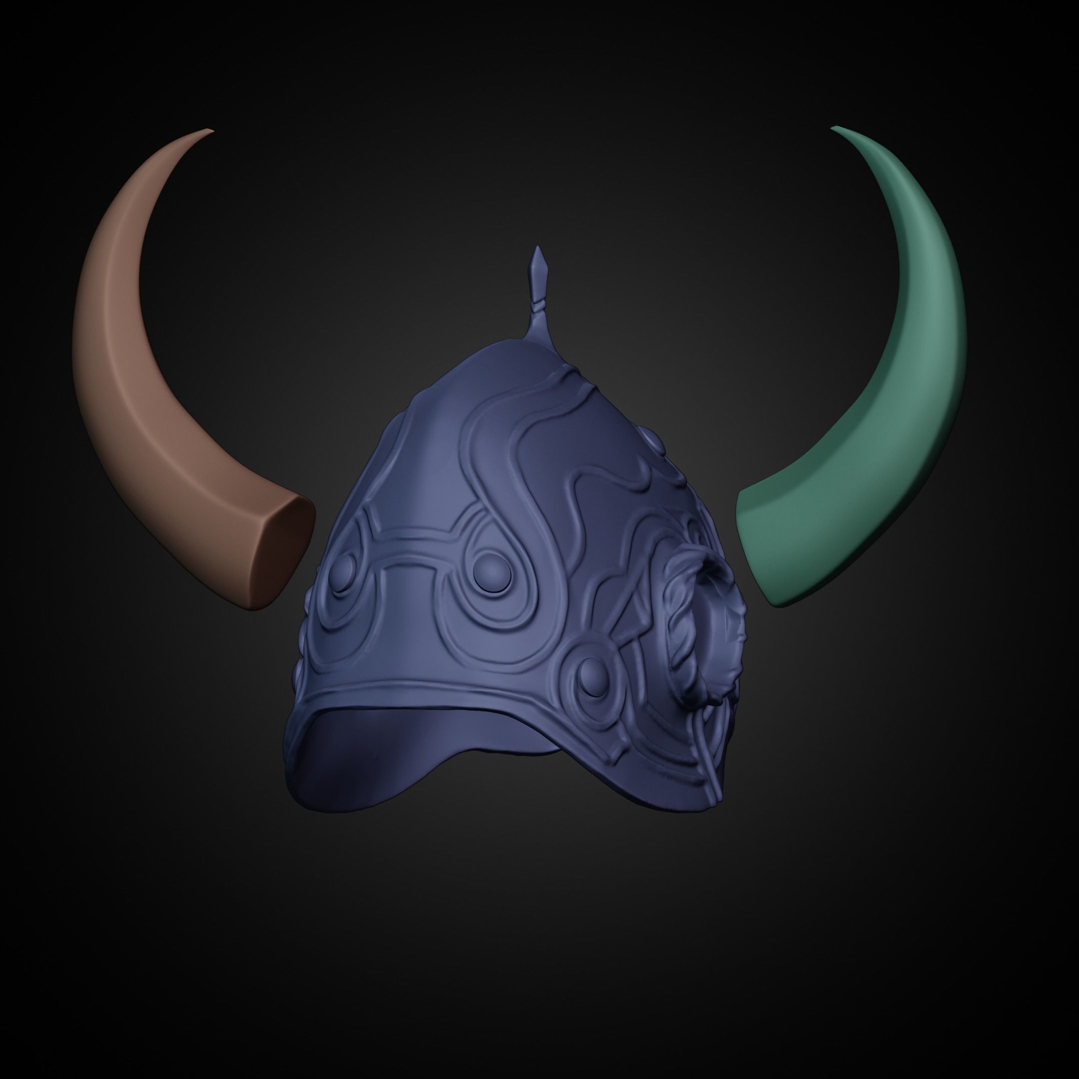 Dark Souls Royal Helm for Cosplay 3D print model_20