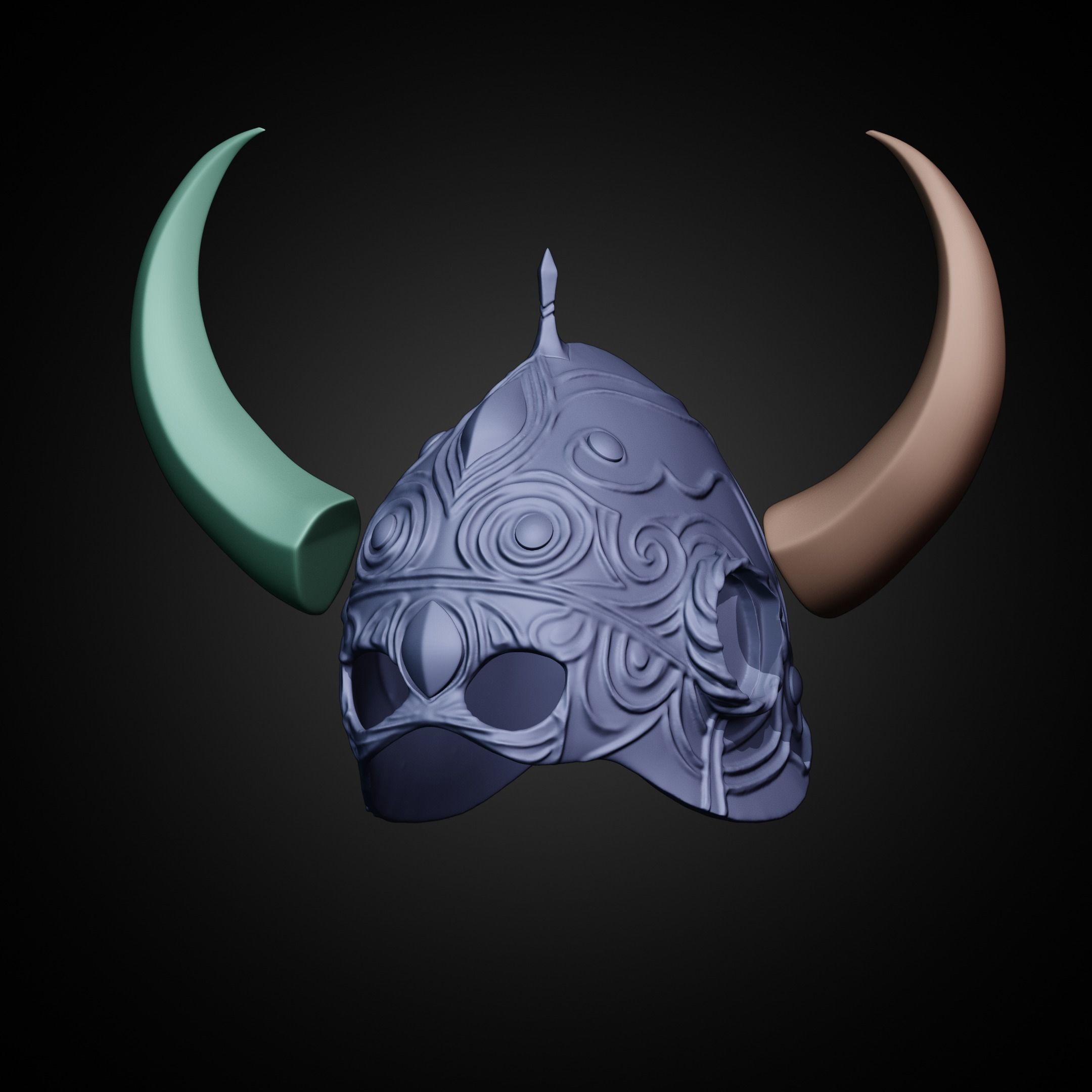 Dark Souls Royal Helm for Cosplay 3D print model_19