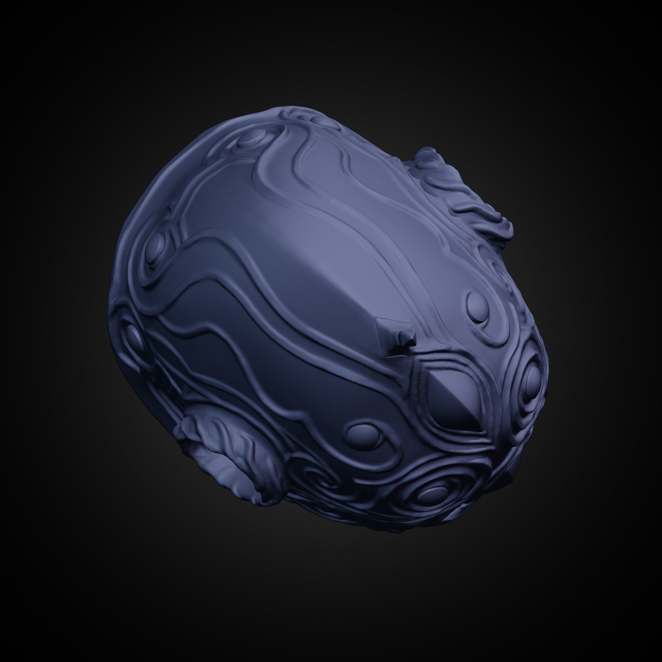 Dark Souls Royal Helm for Cosplay 3D print model_26