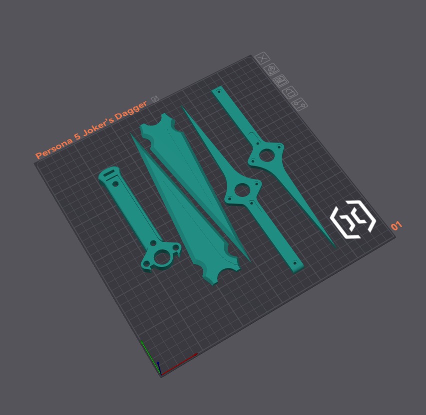 Joker Dagger from Persona 3D print model_1