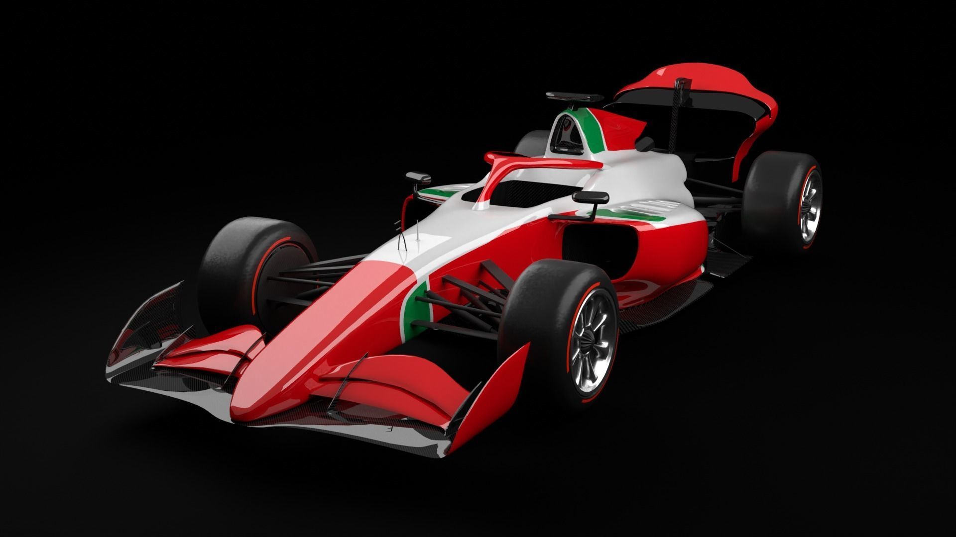 F2 2025 Low-poly 3D model_5