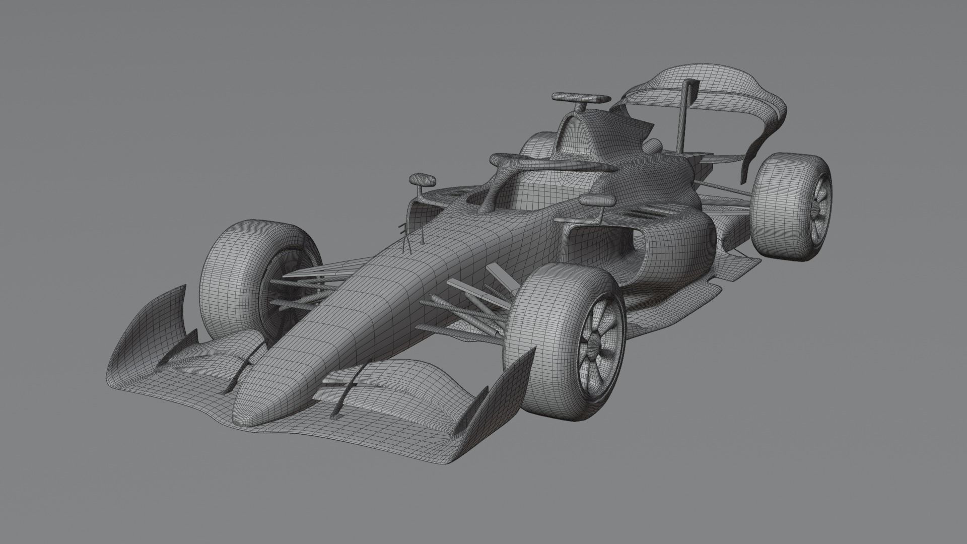 F2 2025 Low-poly 3D model_6