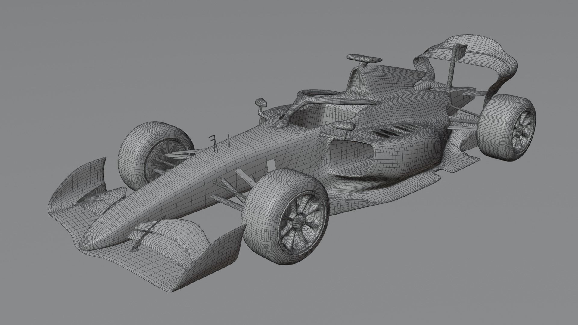 F2 2025 Low-poly 3D model_2