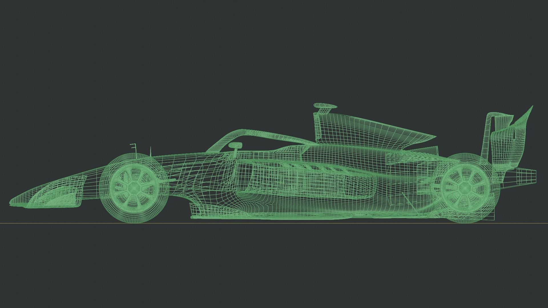 F2 2025 Low-poly 3D model_26