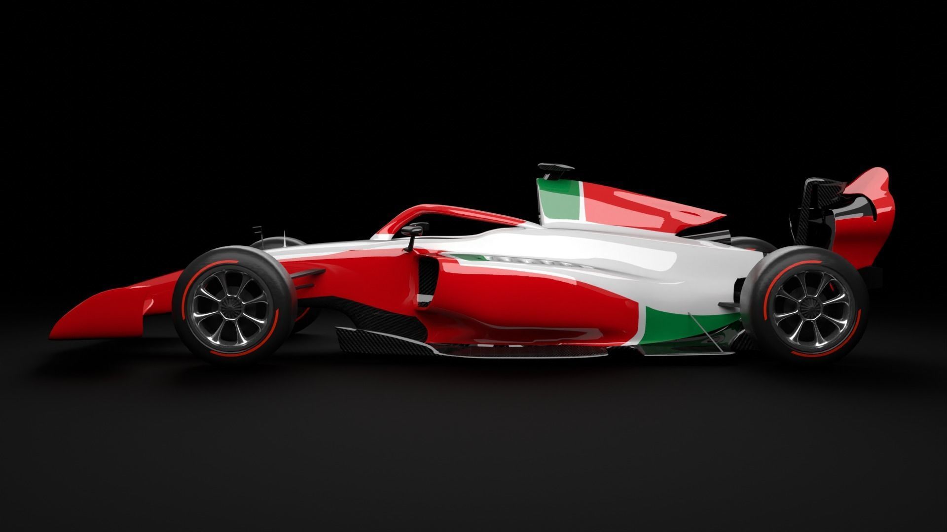 F2 2025 Low-poly 3D model_9