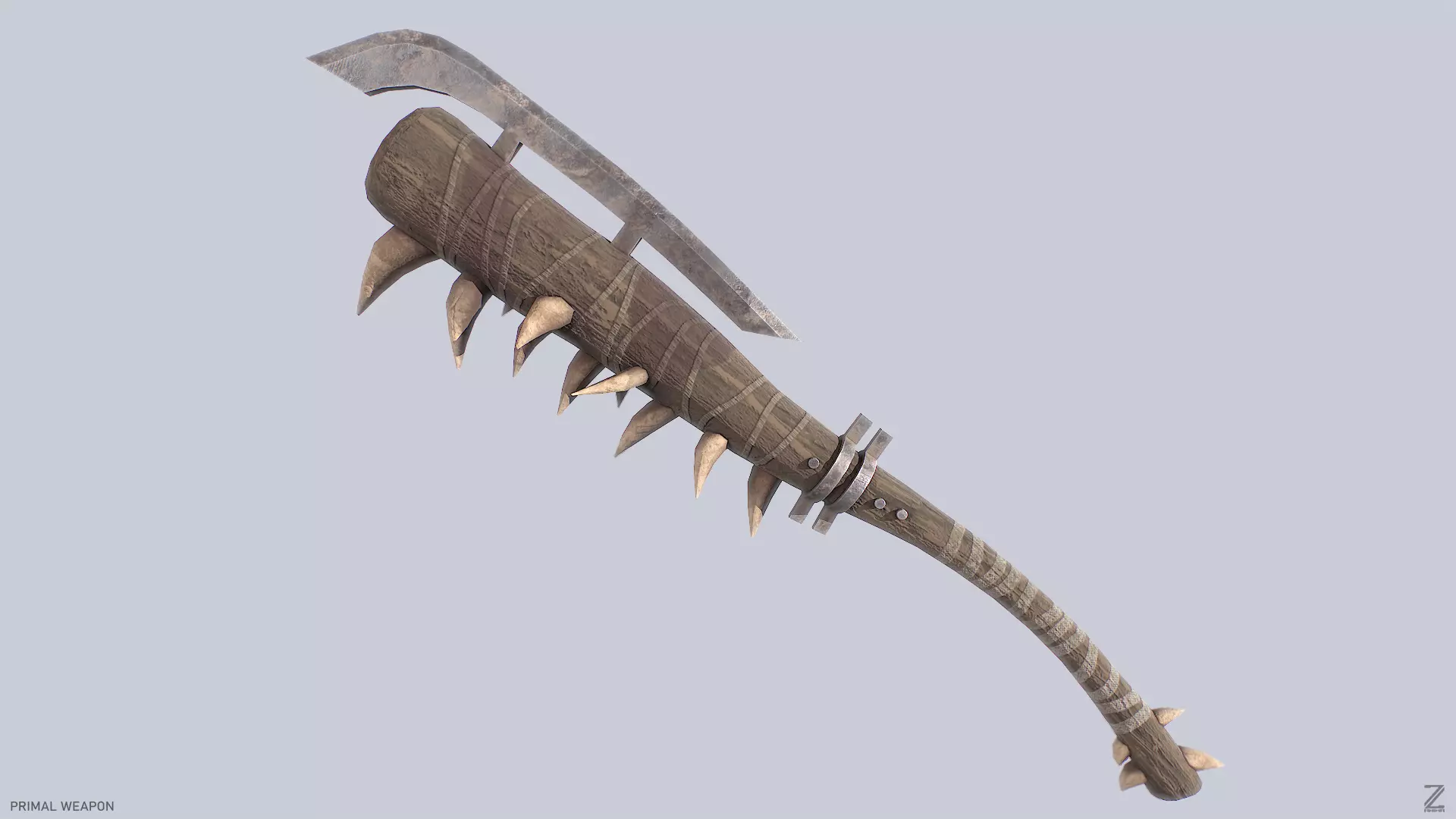 Primal weapon Low-poly 3D model