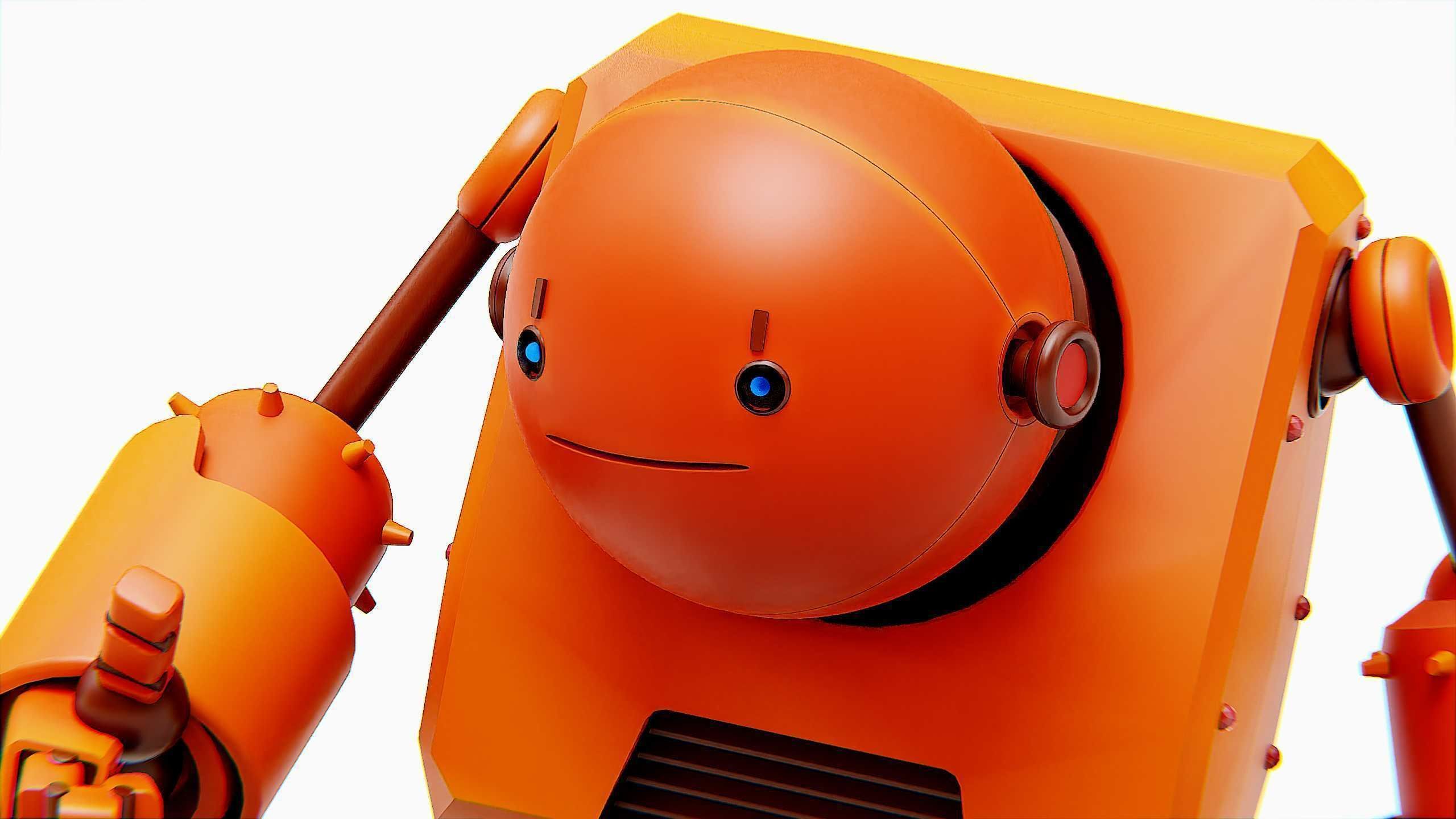 TOON BOT FOGH Rigged for Unreal Engine - Unity - MIXAMO  3D model_25