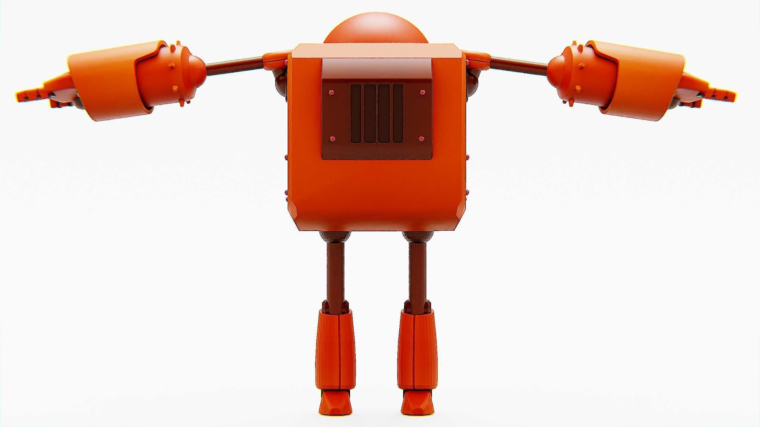 TOON BOT FOGH Rigged for Unreal Engine - Unity - MIXAMO  3D model_31