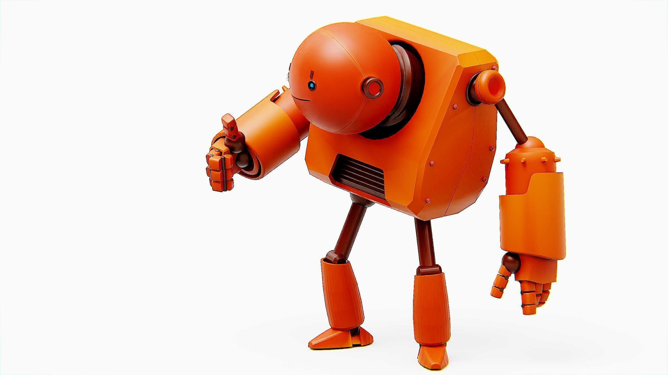 TOON BOT FOGH Rigged for Unreal Engine - Unity - MIXAMO  3D model_3