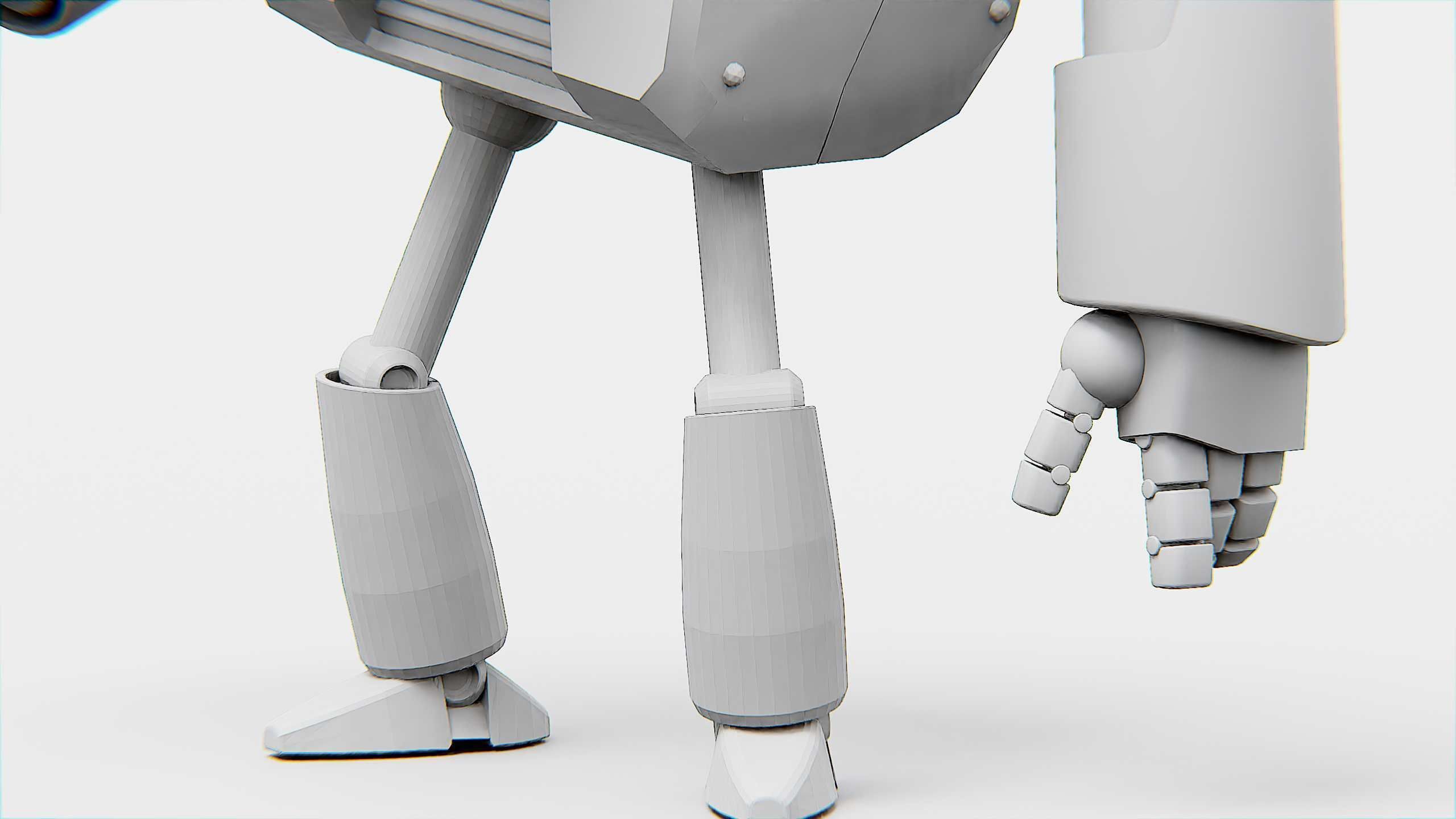 TOON BOT FOGH Rigged for Unreal Engine - Unity - MIXAMO  3D model_36