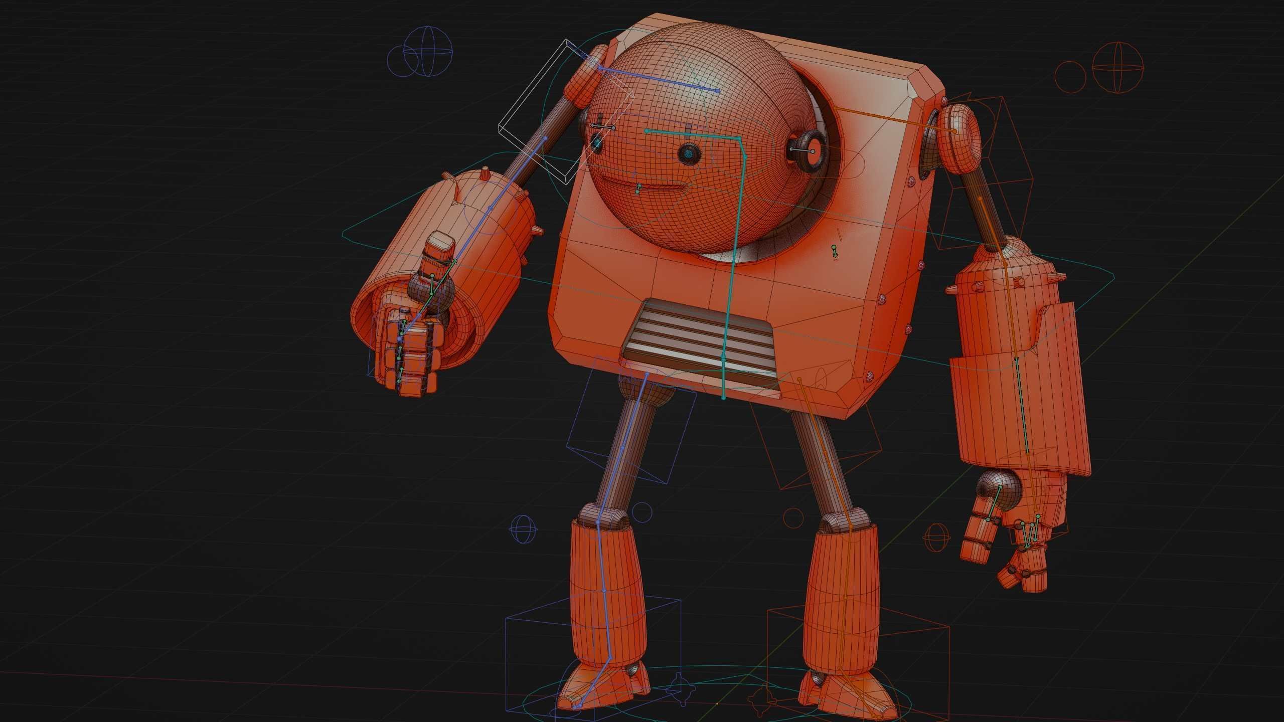 TOON BOT FOGH Rigged for Unreal Engine - Unity - MIXAMO  3D model_37