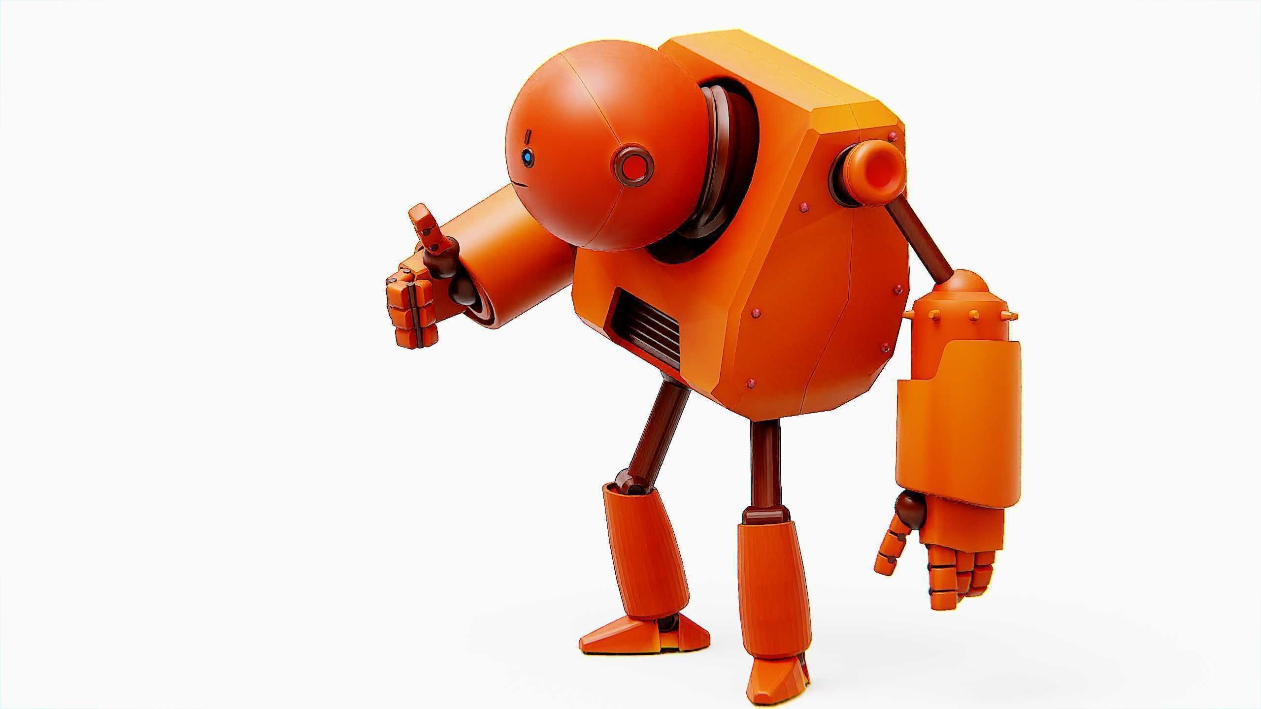 TOON BOT FOGH Rigged for Unreal Engine - Unity - MIXAMO  3D model_4