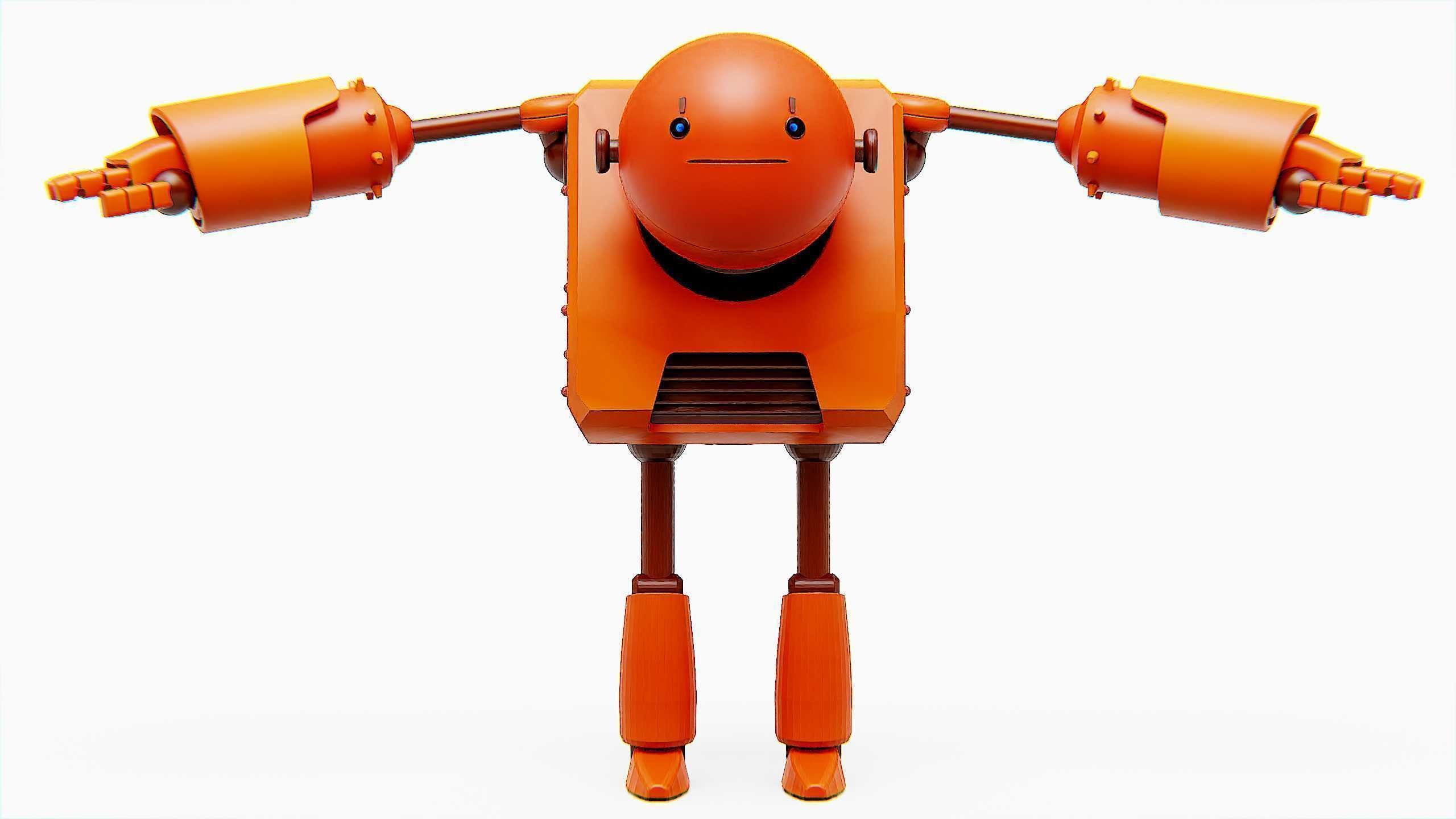 TOON BOT FOGH Rigged for Unreal Engine - Unity - MIXAMO  3D model_30