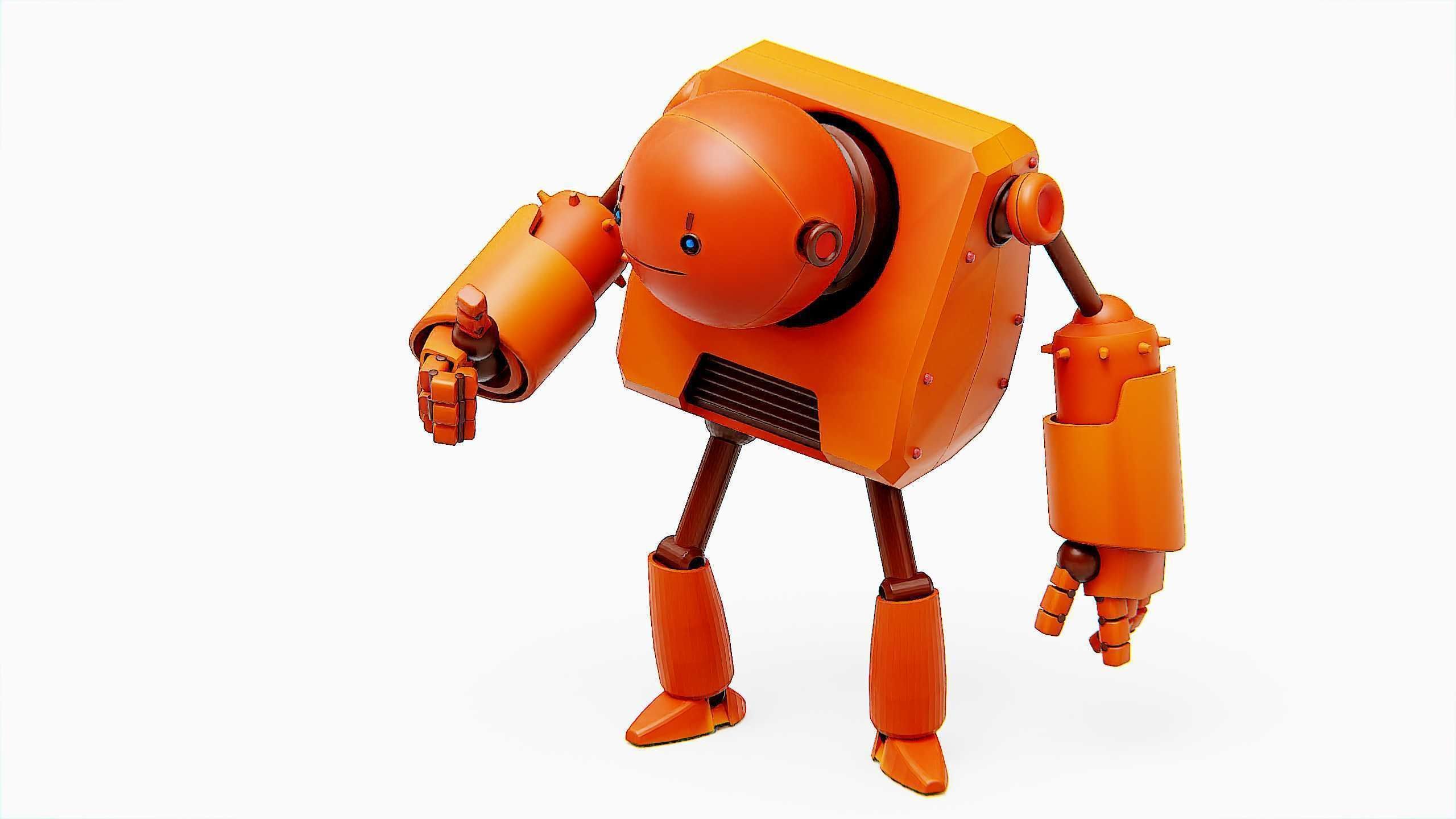 TOON BOT FOGH Rigged for Unreal Engine - Unity - MIXAMO  3D model_29