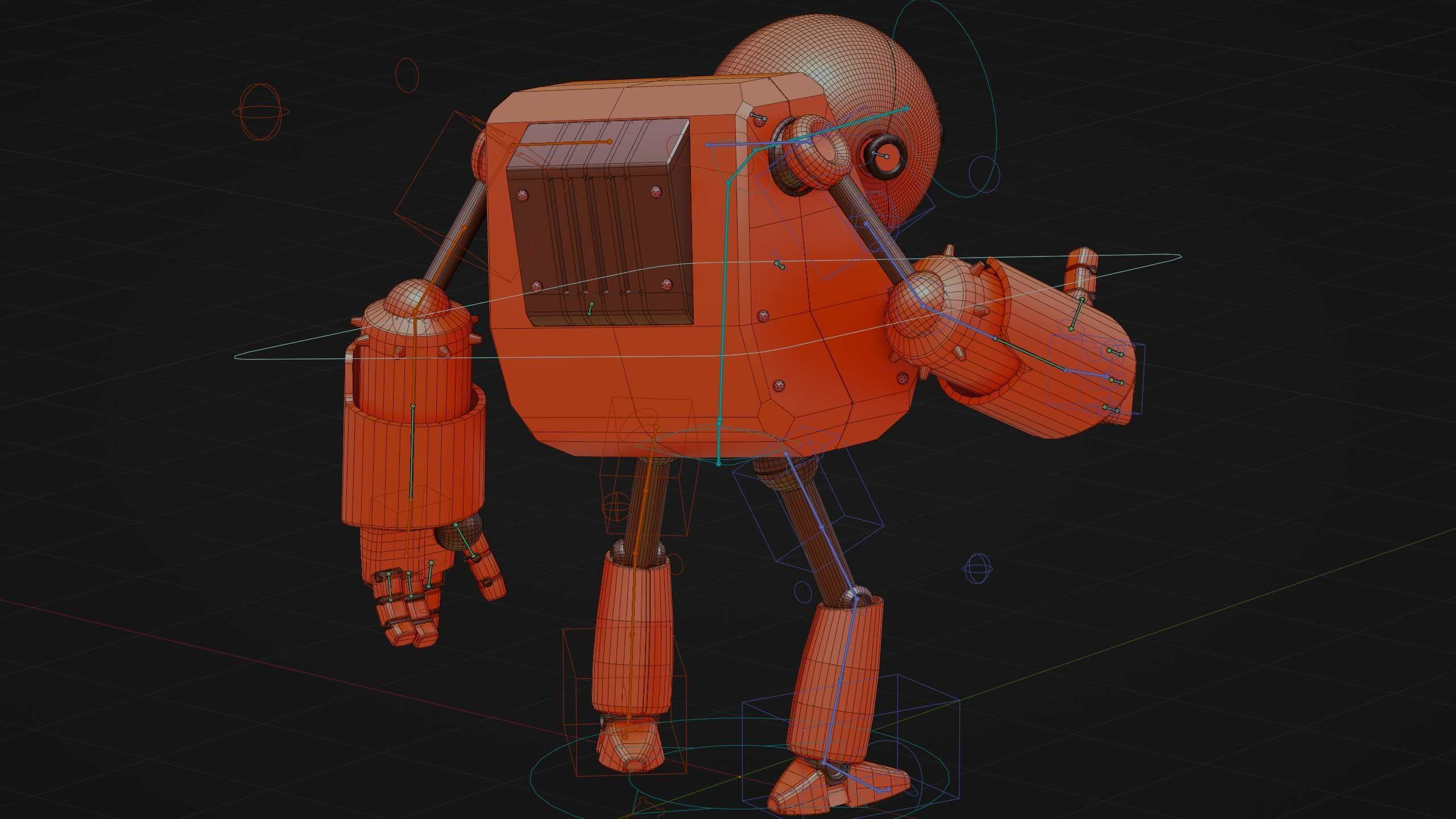 TOON BOT FOGH Rigged for Unreal Engine - Unity - MIXAMO  3D model_38