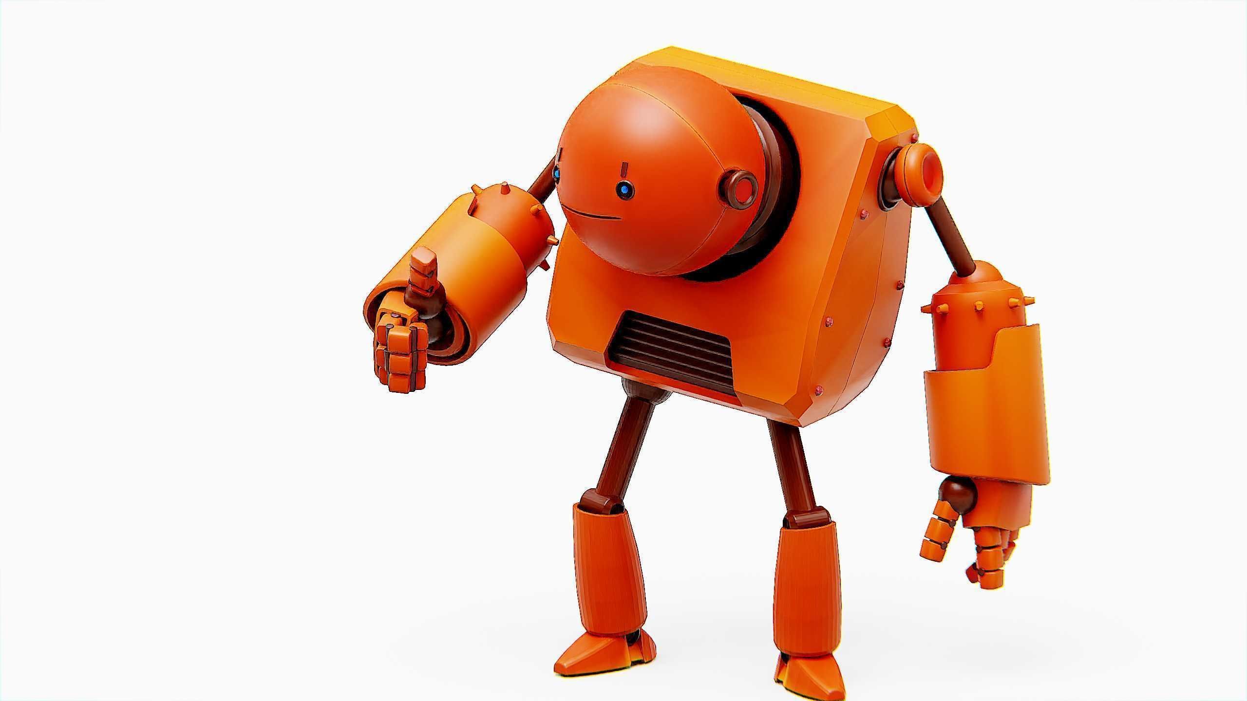 TOON BOT FOGH Rigged for Unreal Engine - Unity - MIXAMO  3D model_2