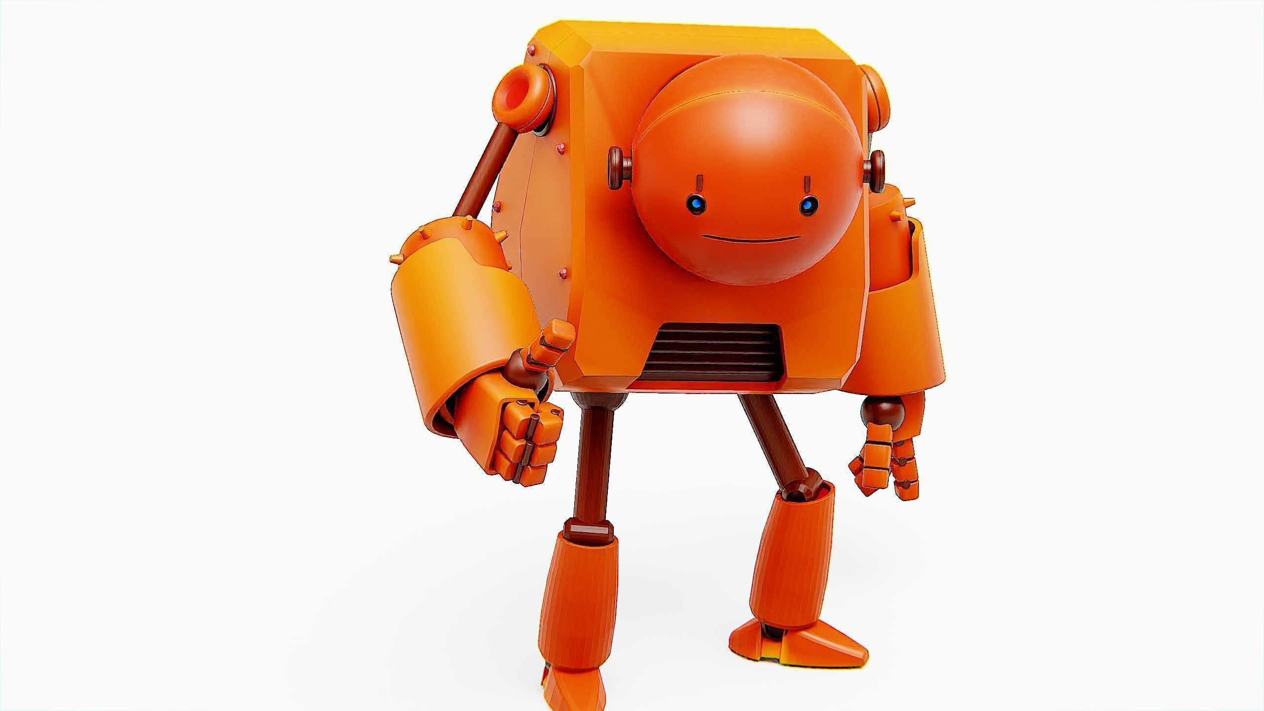 TOON BOT FOGH Rigged for Unreal Engine - Unity - MIXAMO  3D model_28