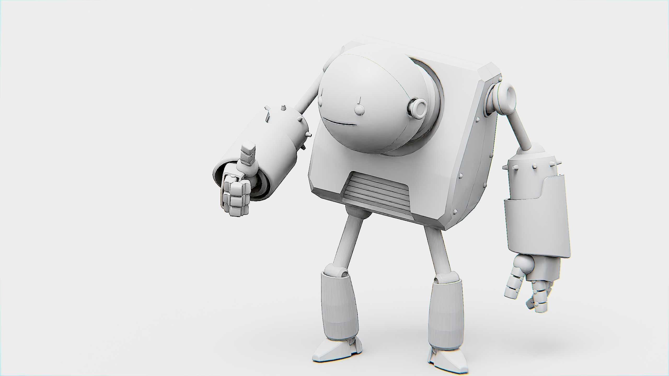 TOON BOT FOGH Rigged for Unreal Engine - Unity - MIXAMO  3D model_32