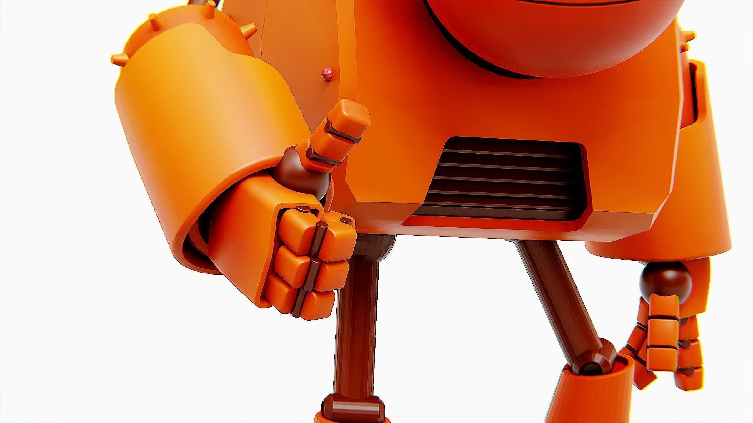 TOON BOT FOGH Rigged for Unreal Engine - Unity - MIXAMO  3D model_24