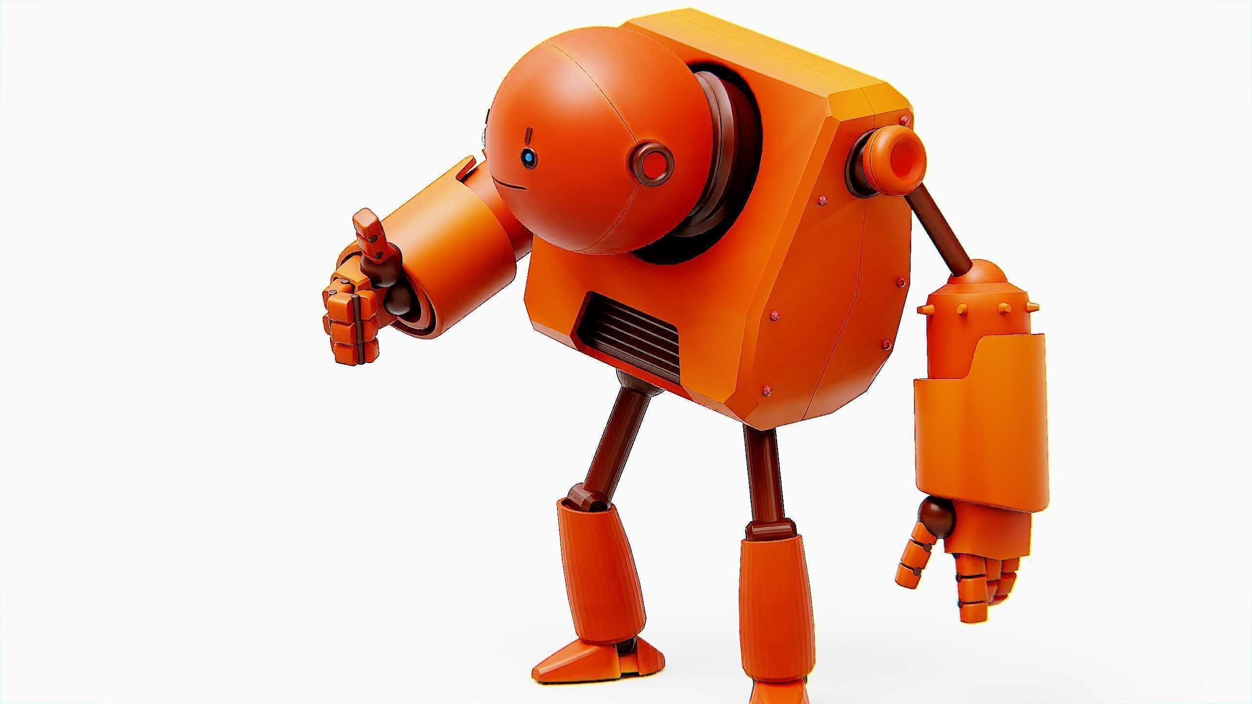 TOON BOT FOGH Rigged for Unreal Engine - Unity - MIXAMO  3D model_26