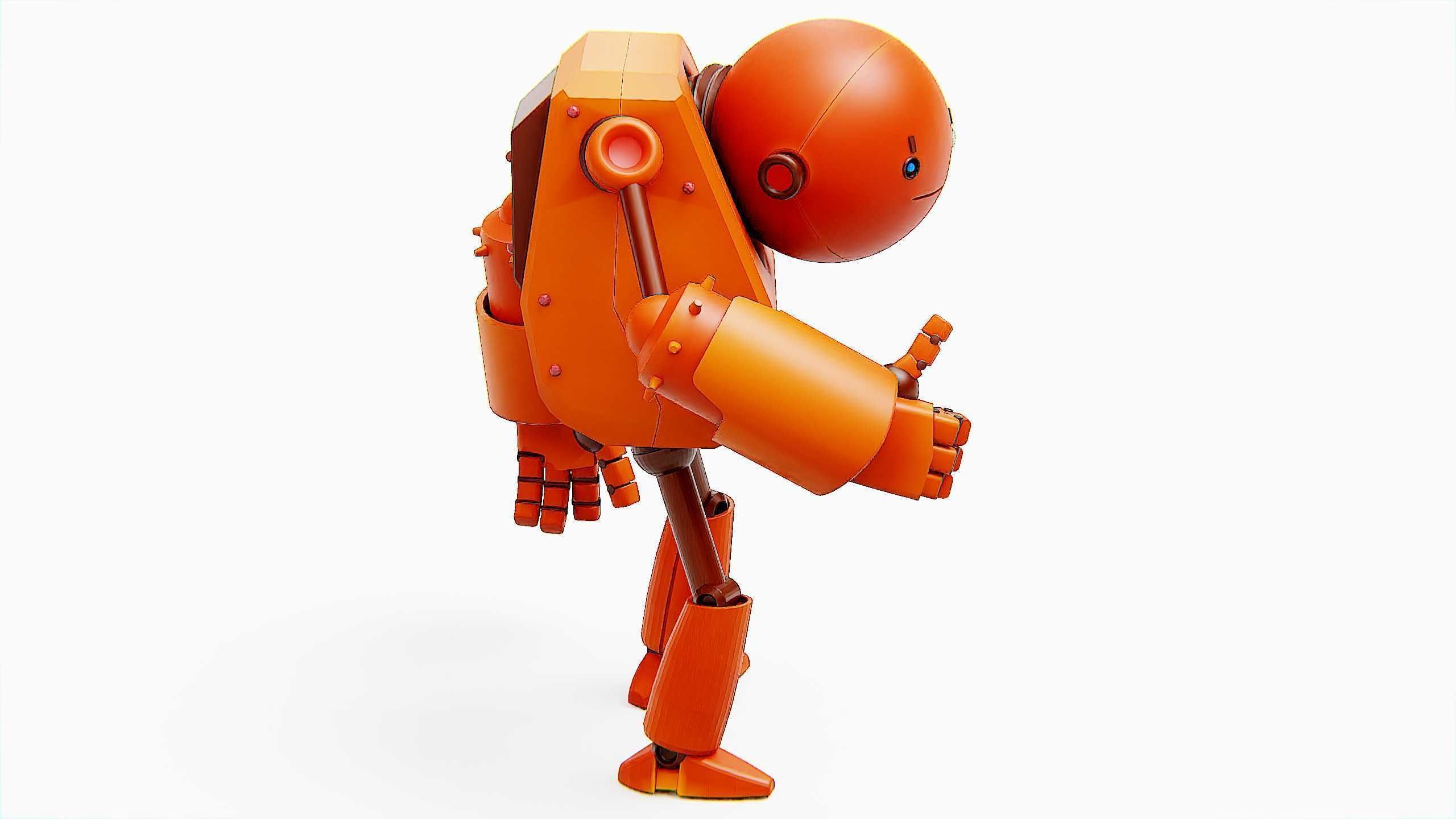 TOON BOT FOGH Rigged for Unreal Engine - Unity - MIXAMO  3D model_15