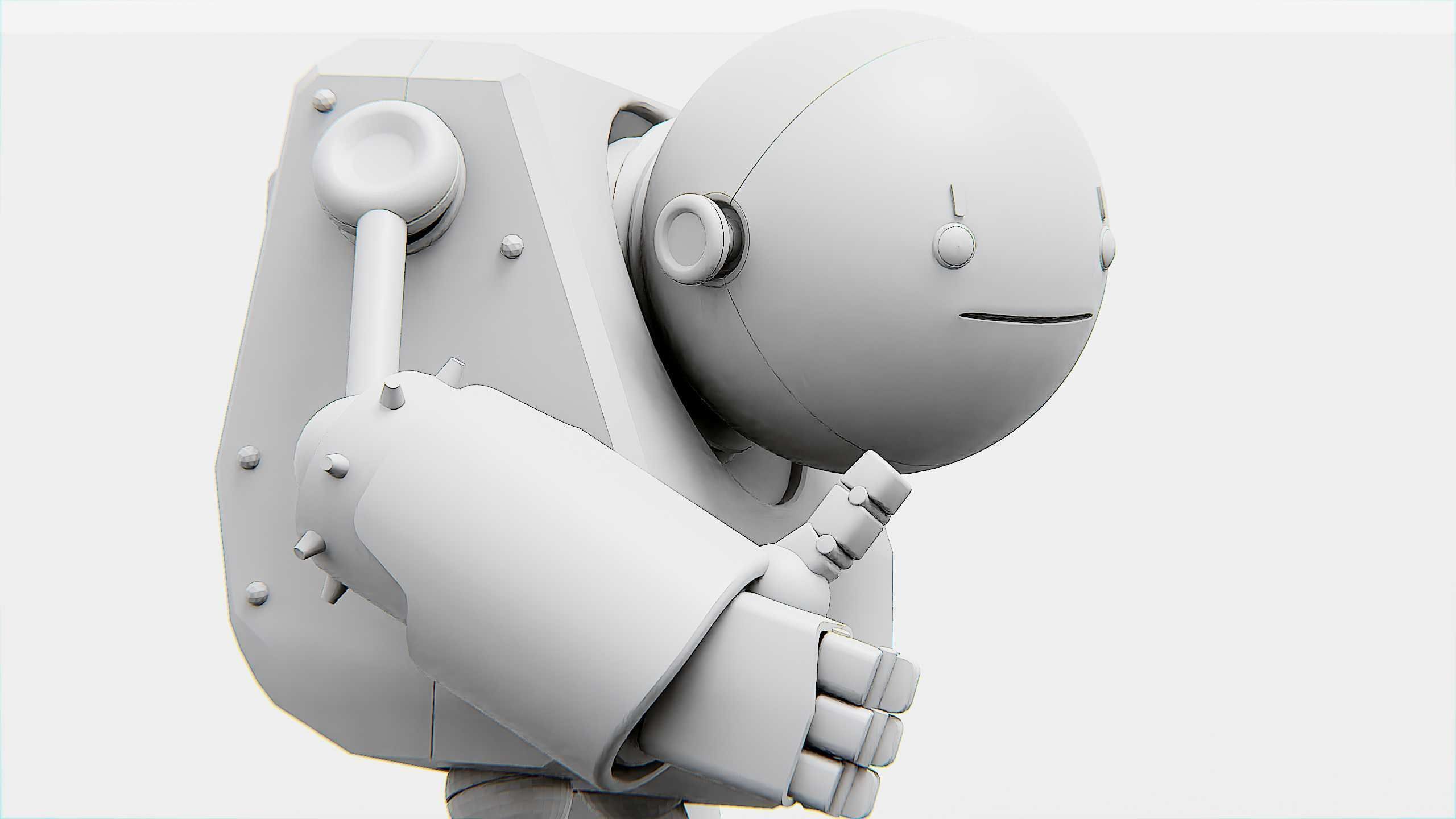 TOON BOT FOGH Rigged for Unreal Engine - Unity - MIXAMO  3D model_34