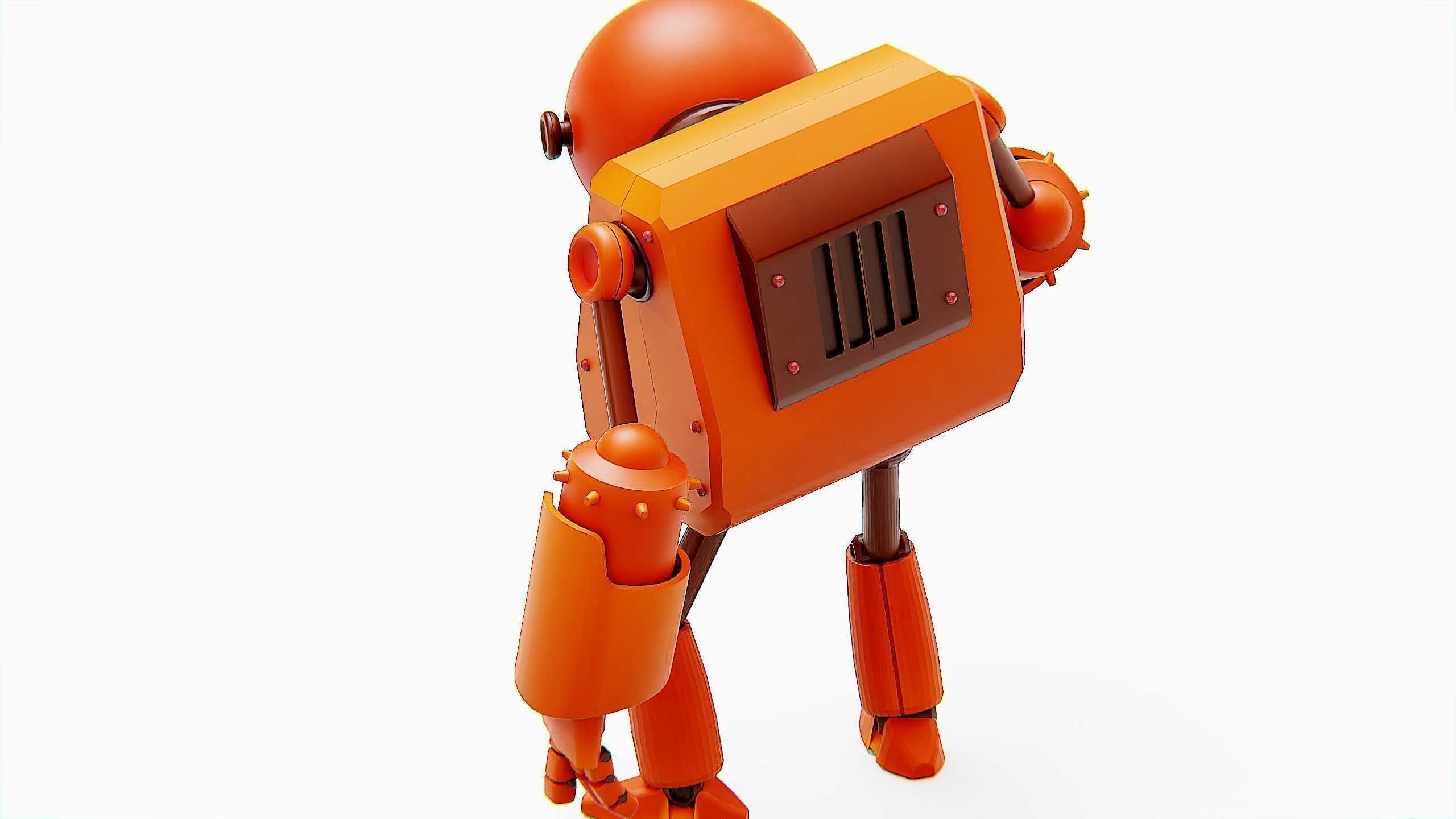 TOON BOT FOGH Rigged for Unreal Engine - Unity - MIXAMO  3D model_27