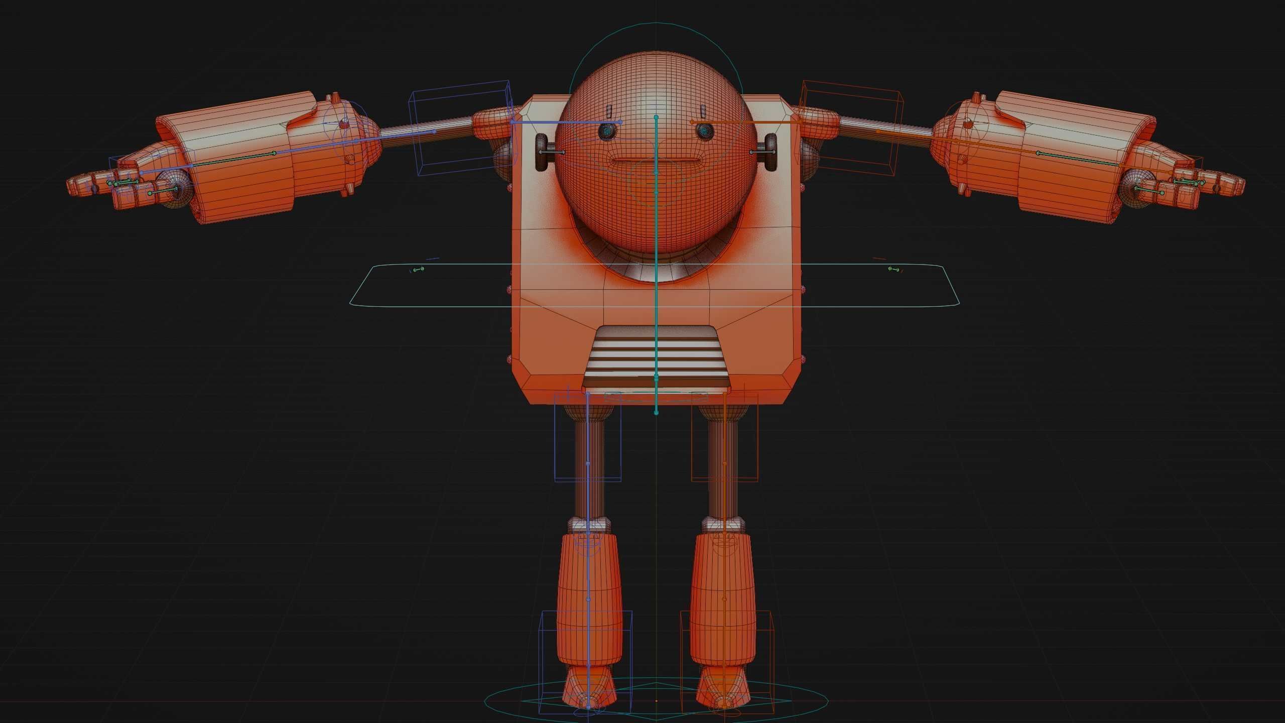 TOON BOT FOGH Rigged for Unreal Engine - Unity - MIXAMO  3D model_39