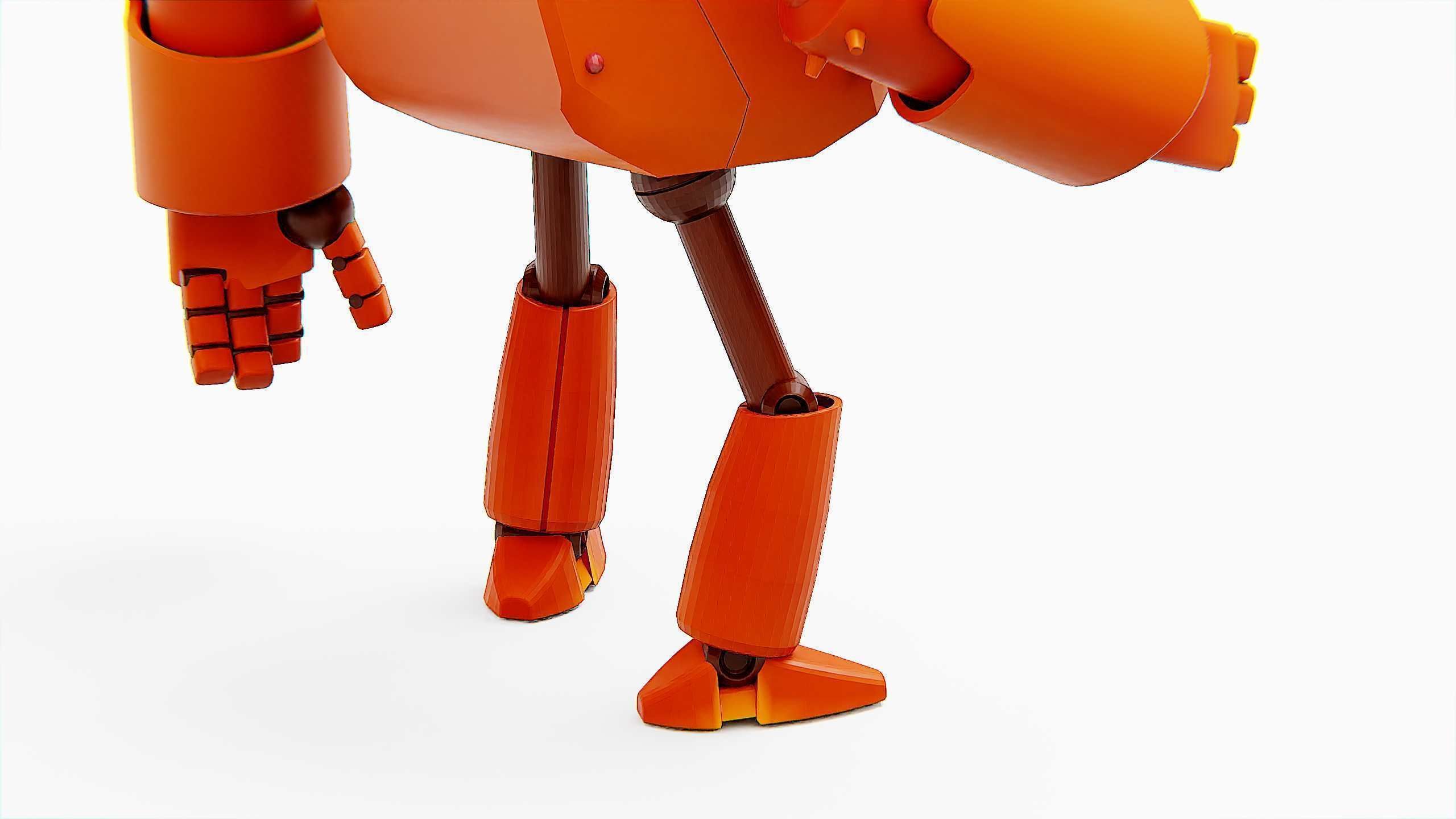 TOON BOT FOGH Rigged for Unreal Engine - Unity - MIXAMO  3D model_23