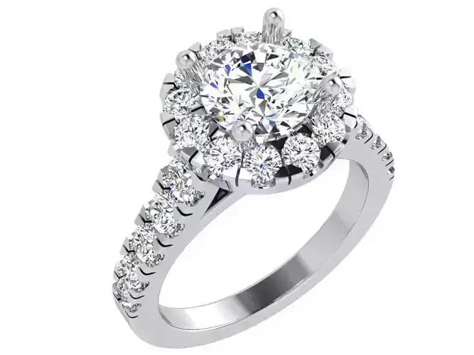 Round Halo Ring 4363