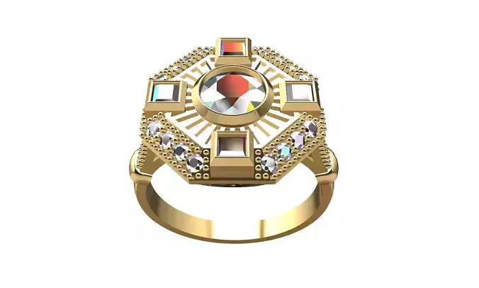 Elegant gold ring with an attractive appearance