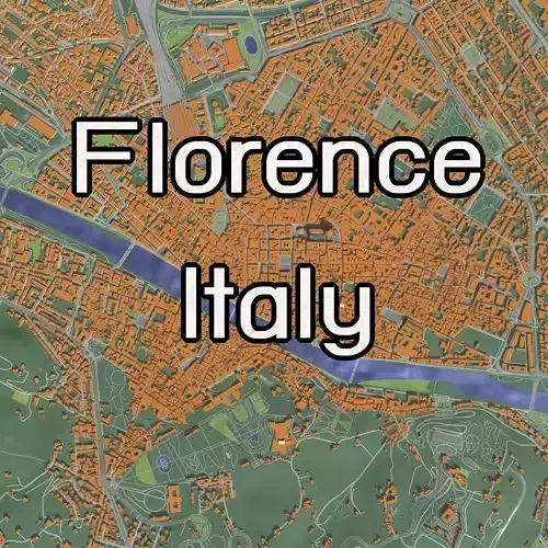 Florence Italy - city and urban 3D model