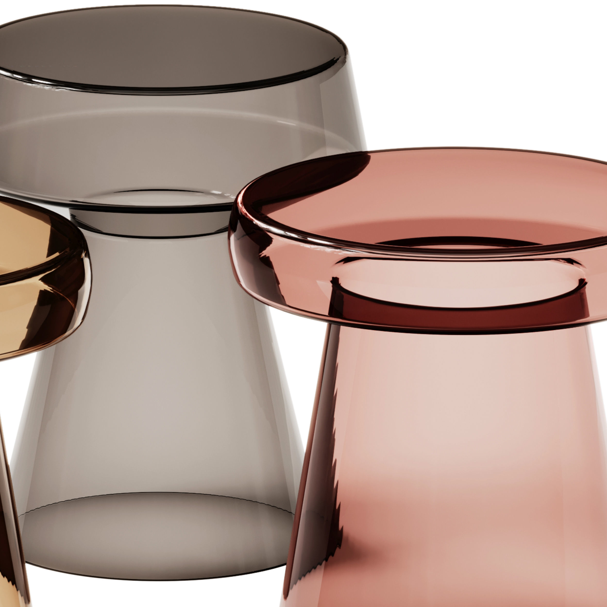 Caldera and Laguna Side Tables set 3D model_2