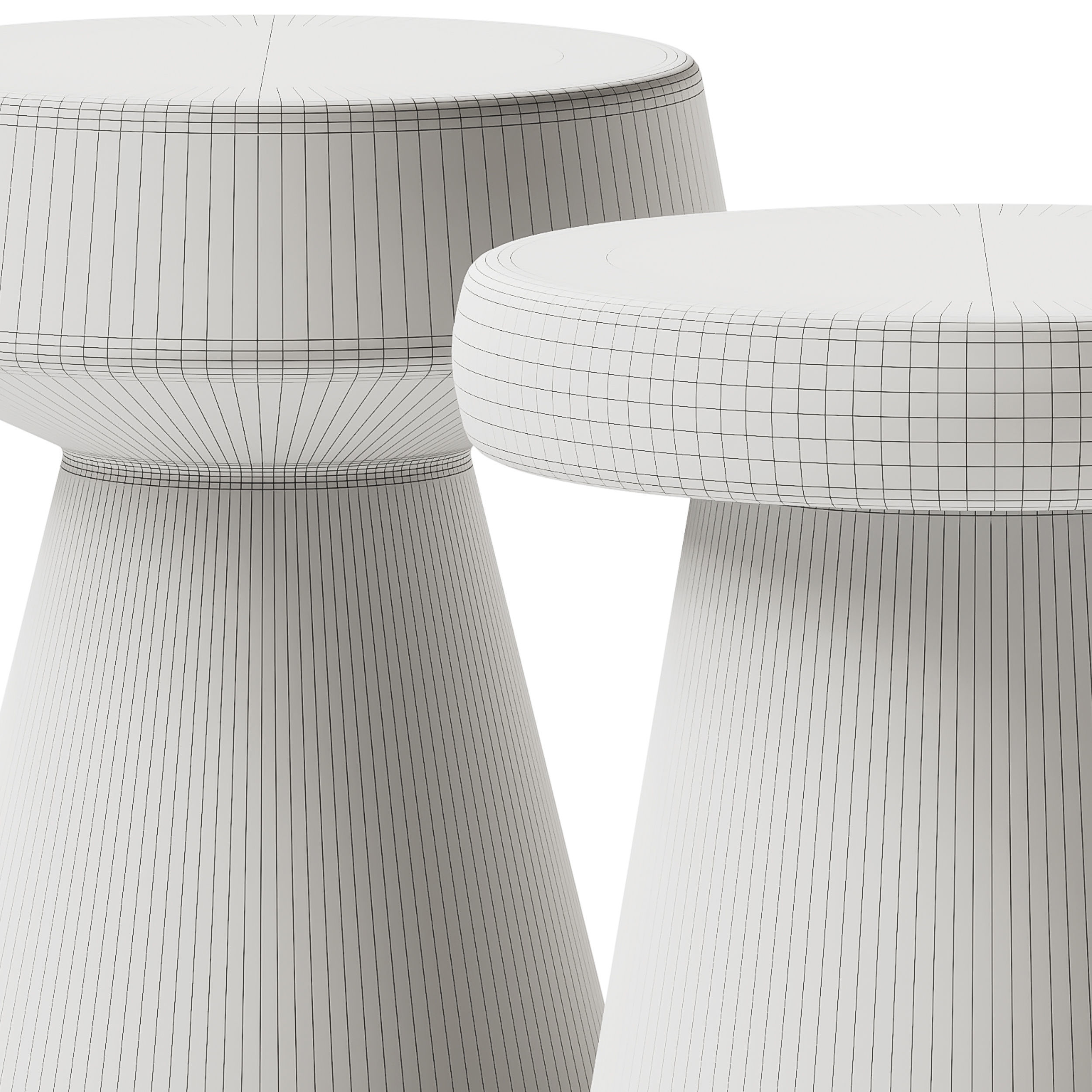Caldera and Laguna Side Tables set 3D model_5