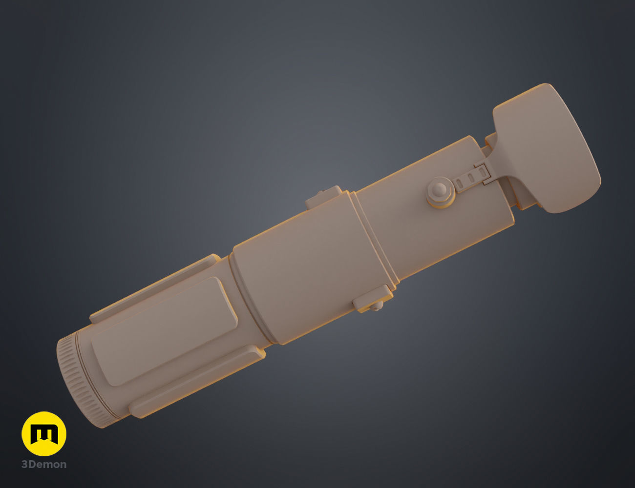 Yoda lightsaber 3D print model_15