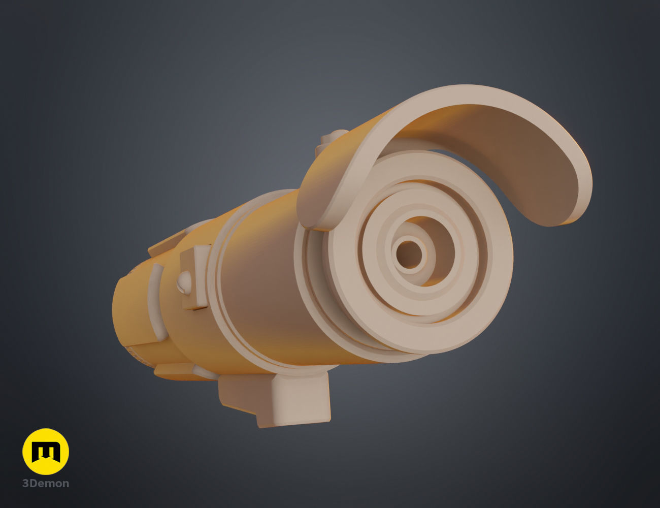 Yoda lightsaber 3D print model_14