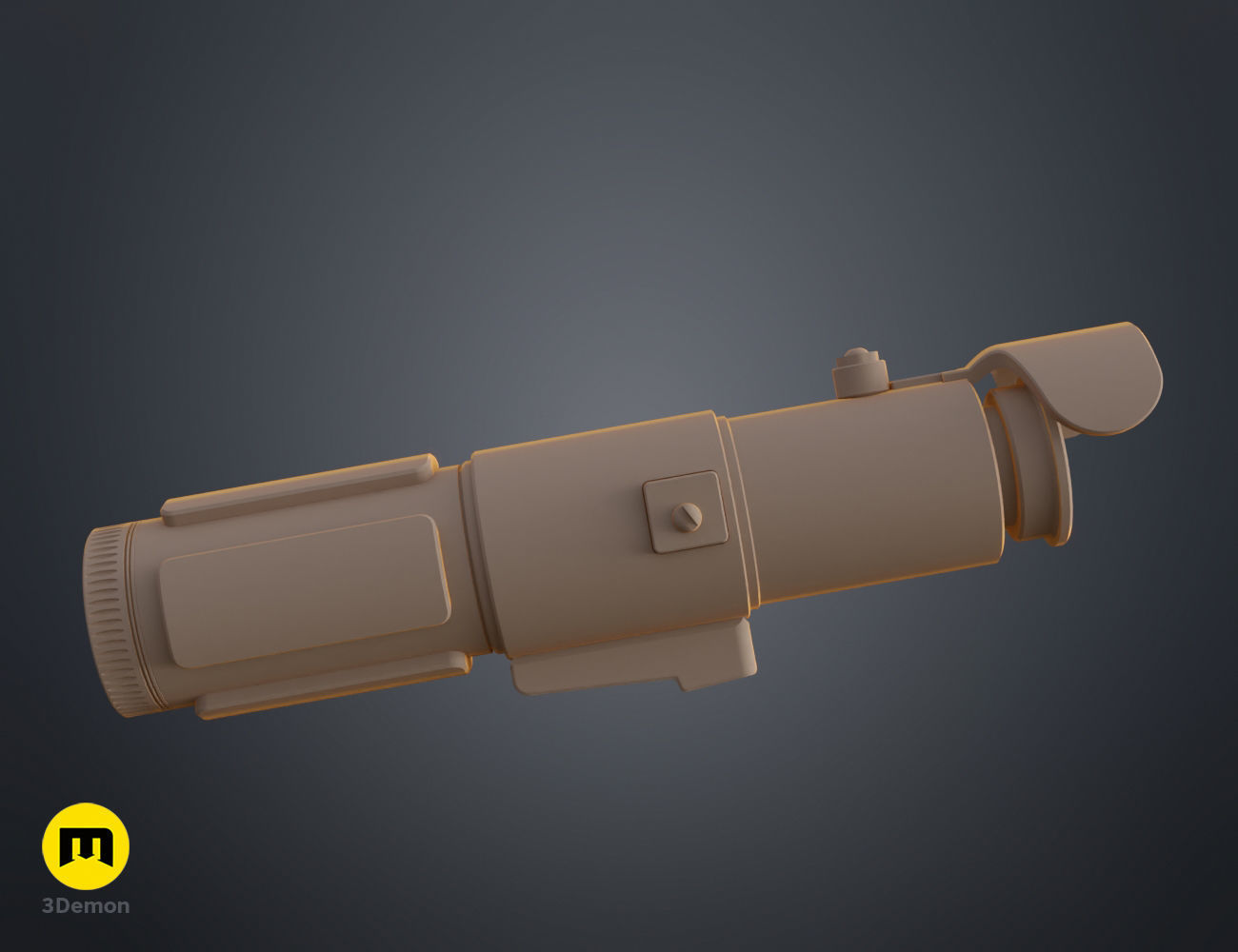 Yoda lightsaber 3D print model_12